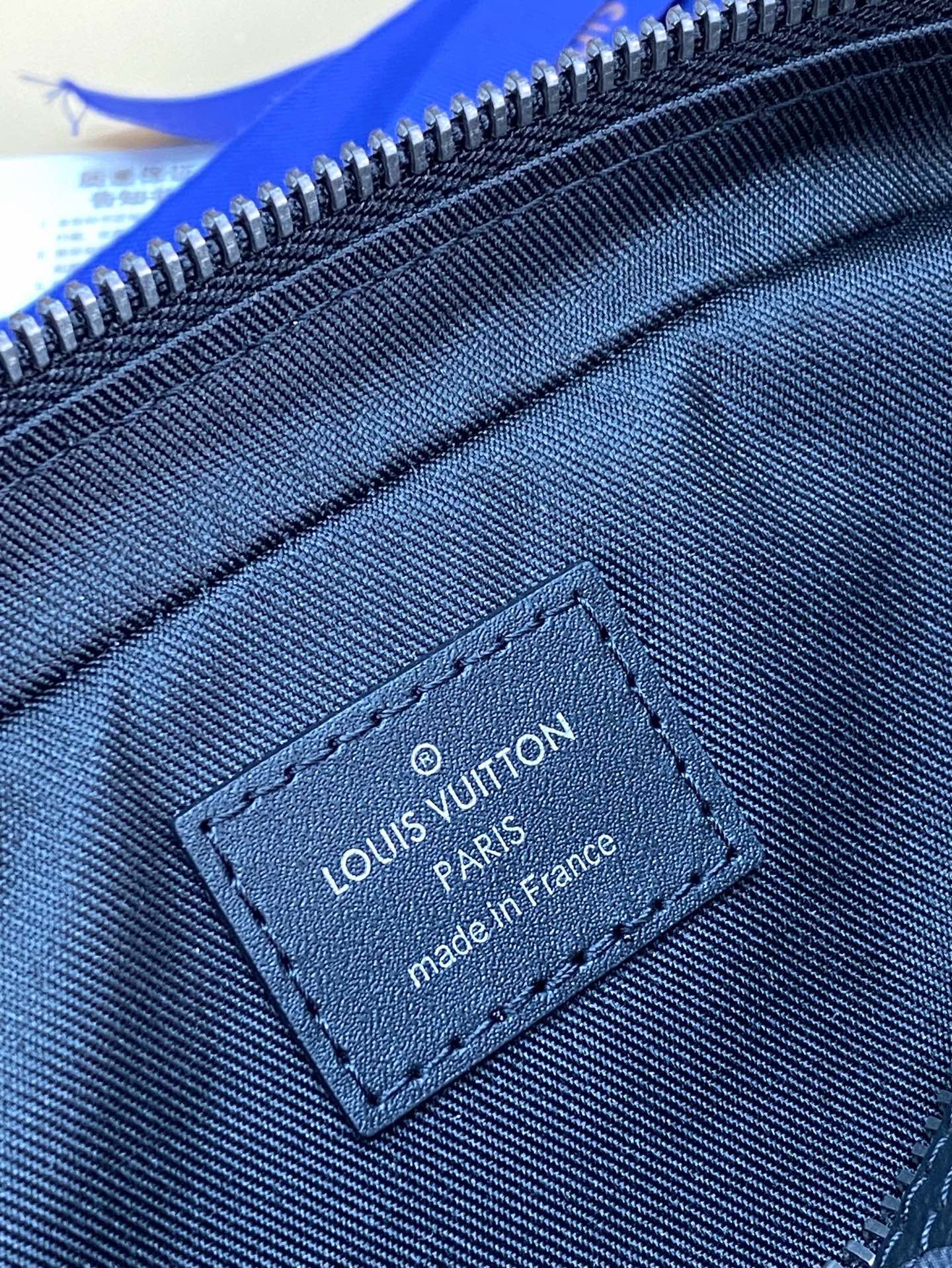 小号！M46577 黑花！新版本！LOUIS VUITTON PM 老花Logo拉链开合 涂层帆布拼牛皮