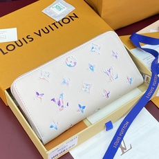 M2A358 马卡龙渐变 (芯片版!) Zippy 拉链钱夹!LOUIS VUITTON Zippy 柔和渐变色调印花拉 M2A358 马卡龙渐变 (芯片版!) Zippy 拉链钱夹!LOUIS VUITTON Zippy 柔和渐变色调印花拉