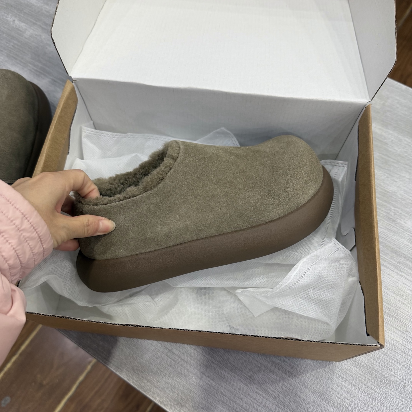 Balenciaga 无标厚底土豆鞋质量超好 真皮真毛 码数35-40
