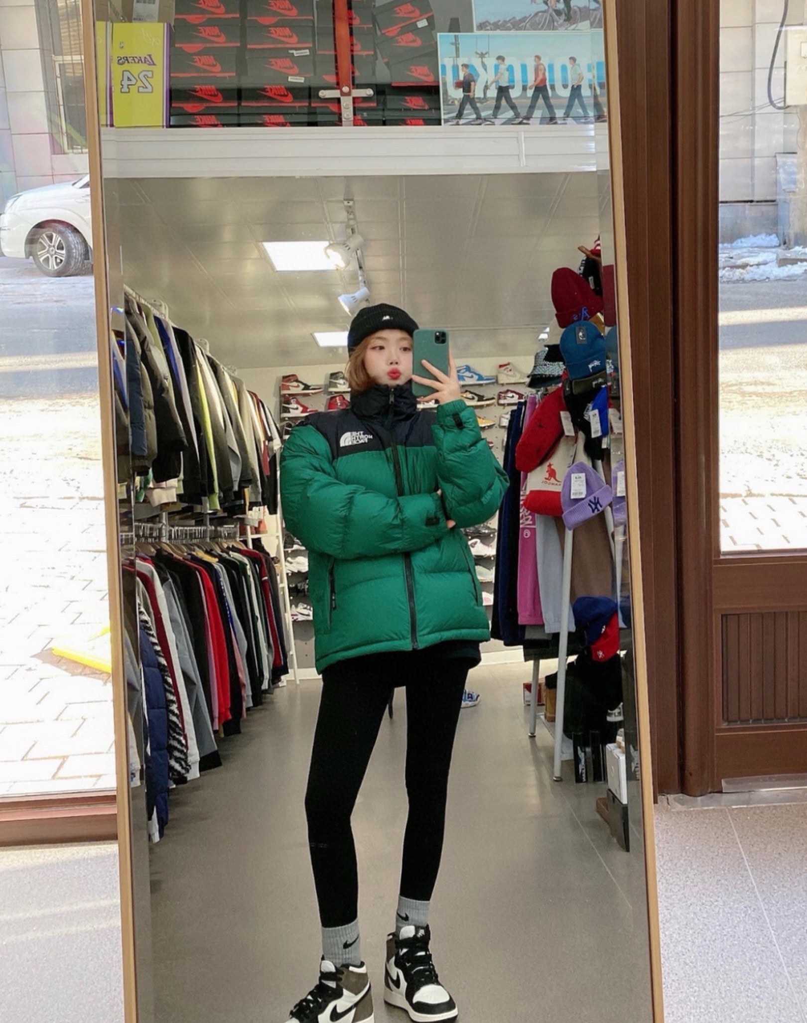 The North Face Nuptse Down Jacket 北面1996 Nuptse经典款美版羽绒服 上身示范 #