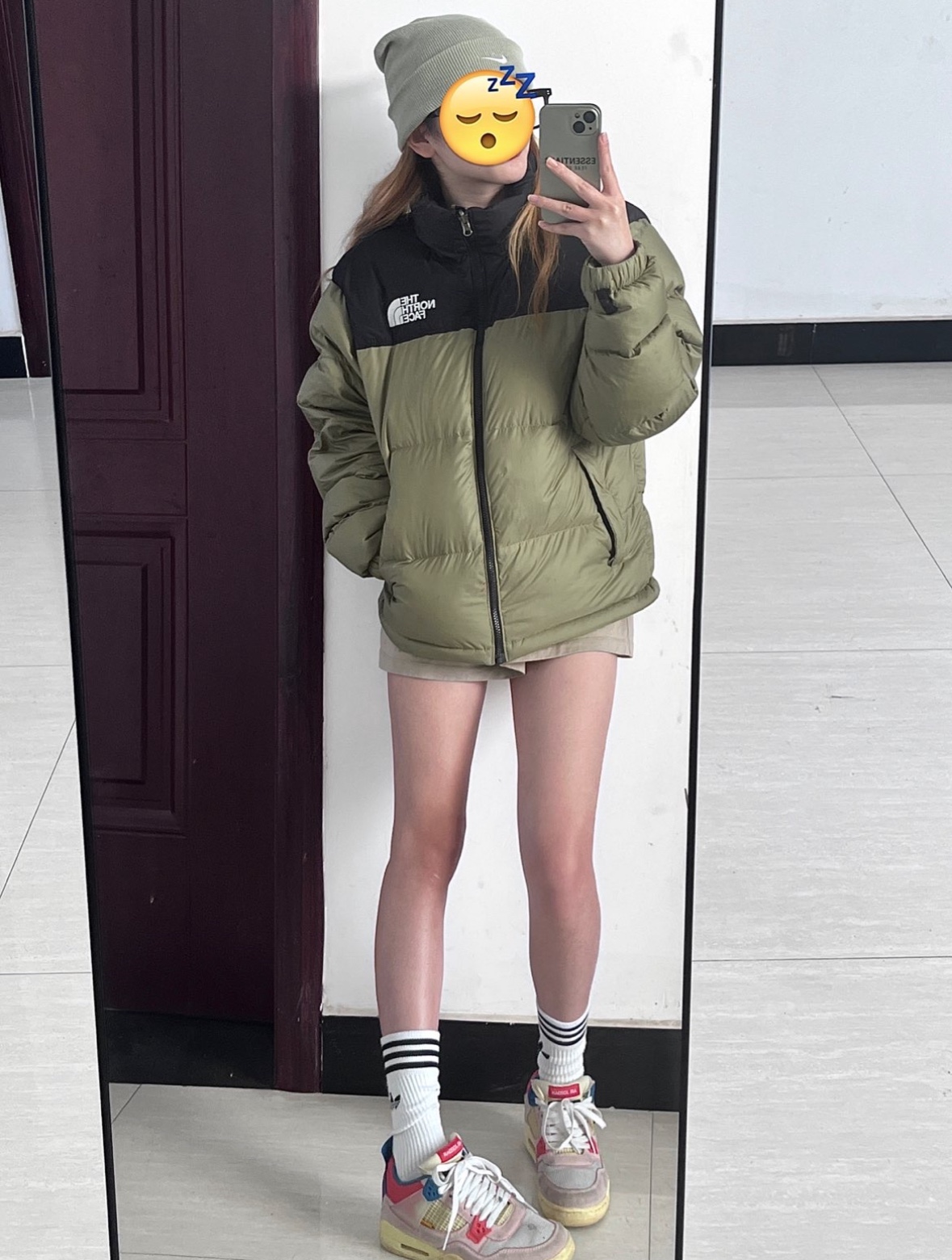 𝐓𝐡𝐞 𝐍𝐨𝐫𝐭𝐡 𝐅𝐚𝐜𝐞 𝐍𝐮𝐩𝐭𝐬𝐞 𝐃𝐨𝐰𝐧 𝐉𝐚𝐜𝐤𝐞𝐭 北面1996 Nuptse经典款美版羽绒服 上身示范 #