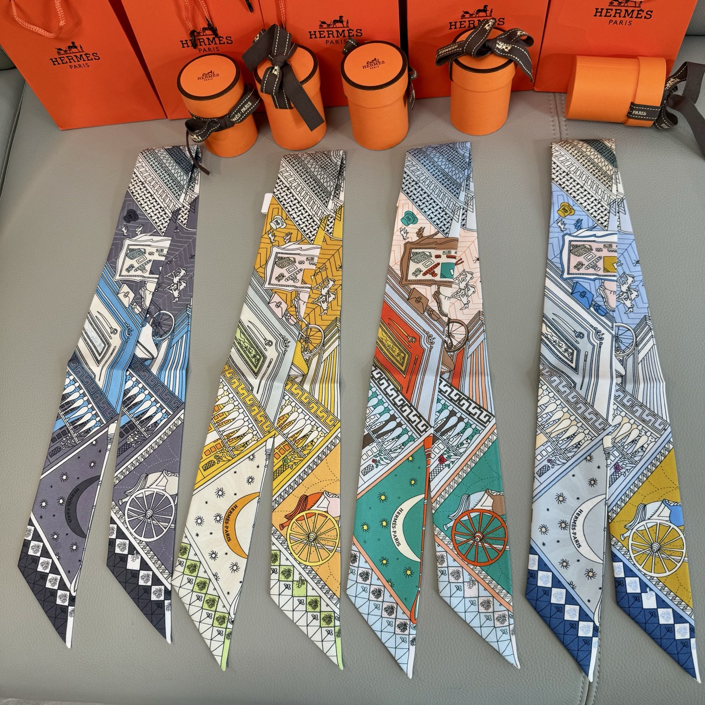 💰爱马仕Hermes “奇珍异宝”Twilly小丝巾
Twilly小丝巾（100%桑蚕丝）重磅18姆米斜
