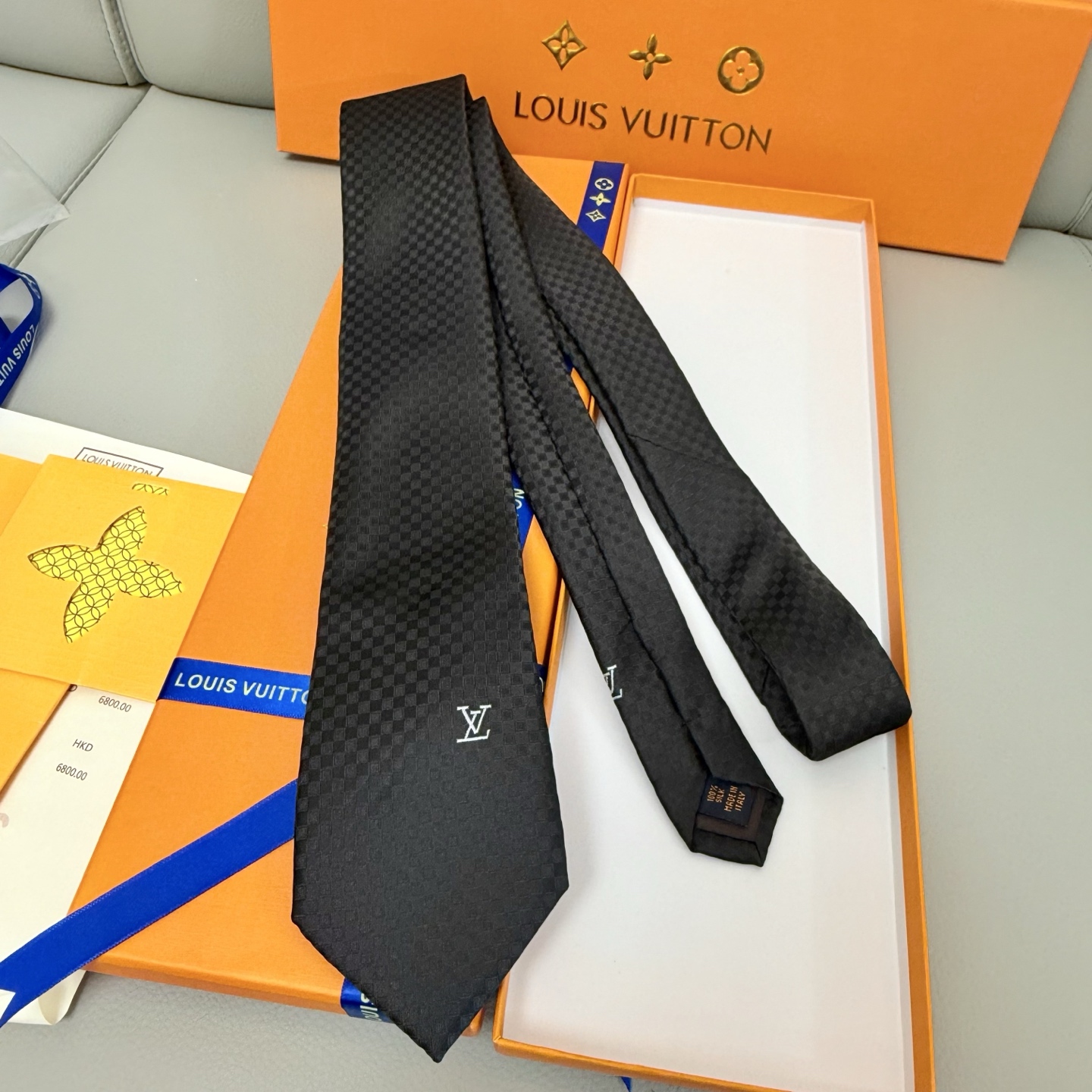 Luxurious Damier Pattern Male Tie Bands Elevate Craftsmanship and Style Integration - 图片 6