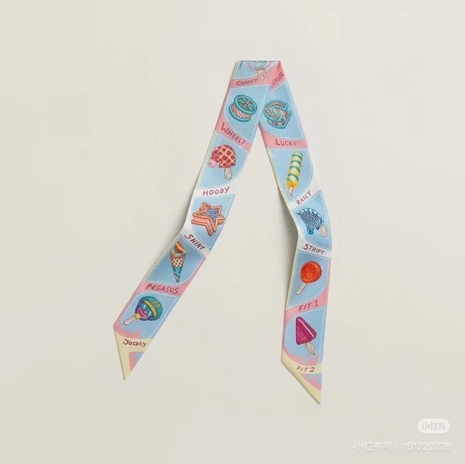 NO:306501,New Twilly [Funny Ice Cream] Top Twill Silk Made with Super Fine Printing, Very Clear Writing, Definitely the first choice for gift gifts, you can wrap around the neck, wrist and waist, and you can also match it on your beloved bag to make your bag look brand new [Specification 5X86cm, Twill Silk Double-layer Double-sided] Scarf Streamer, Ribbon, Hair Twill, Real Silk19860909批新款Twilly【趣味冰淇淋】 顶级斜纹真丝打造 超精细的印花 字迹非常清晰 绝对是送礼自用的首选丝带既可绕于颈间,亦可缠于腕部、腰部,同样也可以搭配在心爱的包包上,让你的包包焕然一新【规格5X86cm,斜纹真丝双层双面】丝巾飘带,飘带，发束,real silk,accessory