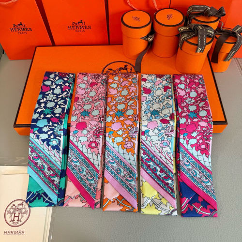 Hermes Twilly Silk Scarf - Versatile & Chic, 5*86cm, Double-Layered Twill Silk 1 Hermes Twilly Silk Scarf - Versatile & Chic, 5*86cm, Double-Layered Twill Silk