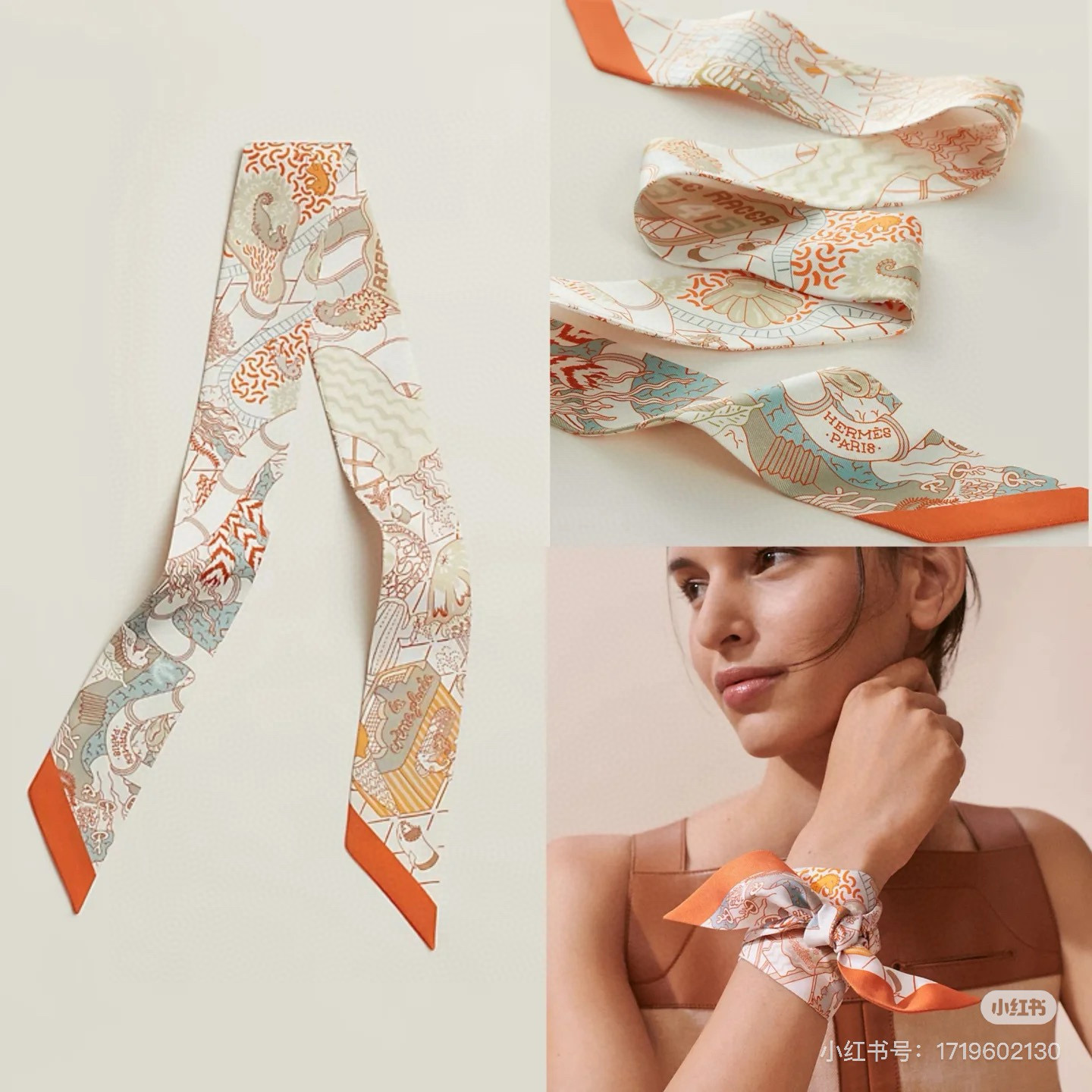 NO:378959,Hermes | Water Amusement Park Twilly Small Silk Scarf Hairband, Product Description Twilly Small Silk Scarf (Mulberry Silk). This small silk accessories are worn in a variety of ways, which can add agility and fun to your daily look!  Made in France. Designer Jacqueline Colley Size 5 x 86 cm Scarf, streamers, streamers, hair tie, hermes, hermes, real silk19860909批爱马仕 Hermes｜水上游乐园 Twilly小丝巾 束发带,产品描述Twilly小丝巾（桑蚕丝）. 这款小巧的真丝配饰佩戴方式千变万化,可为您的日常造型增添灵动妙趣！ 法国制造. 设计师 杰奎琳·科利（Jacqueline Colley） 尺寸5 x 86厘米  丝巾,飘带,飘带，发束,hermes,hermes,real silk,accessory
