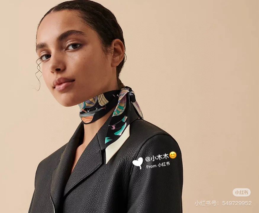 爱马仕Hermes “翱翔天际之梦”Twilly小丝巾
Twilly小丝巾（100%桑蚕丝）。
这款小巧