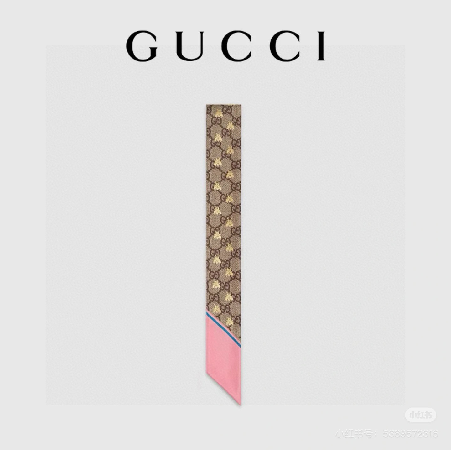 。ZG同步❗️镀金蜜蜂🦋GUCCI双层真丝飘带💕【尖端‼️专柜最最新款来袭💕女神必入  法国进口真丝面料