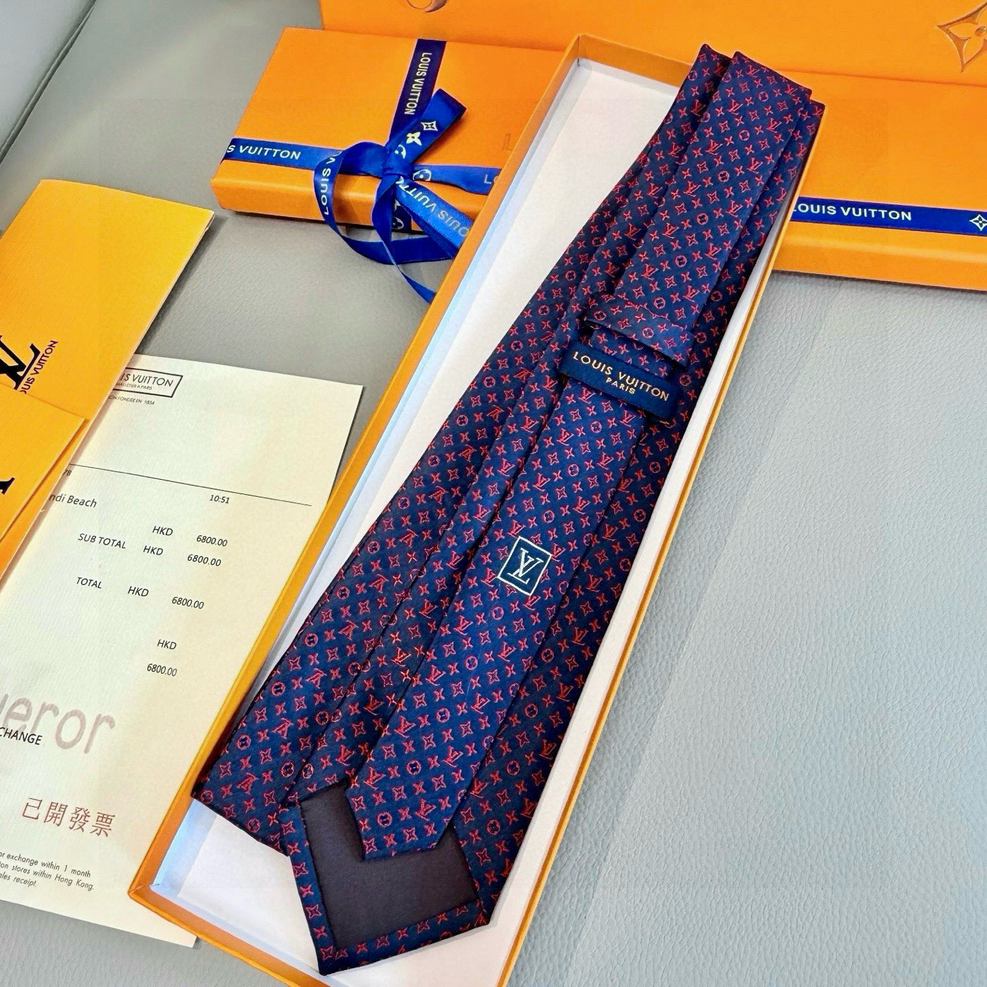 特价💰男士领带系列【L标识花纹领带】👔👔，稀有😻😻Monogram Classic领带将经典路易威登风格