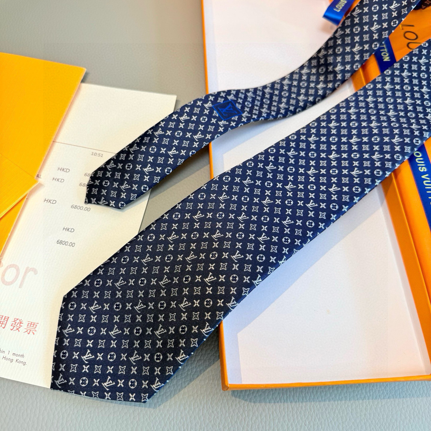 特价💰男士领带系列【L标识花纹领带】👔👔，稀有😻😻Monogram Classic领带将经典路易威登风格
