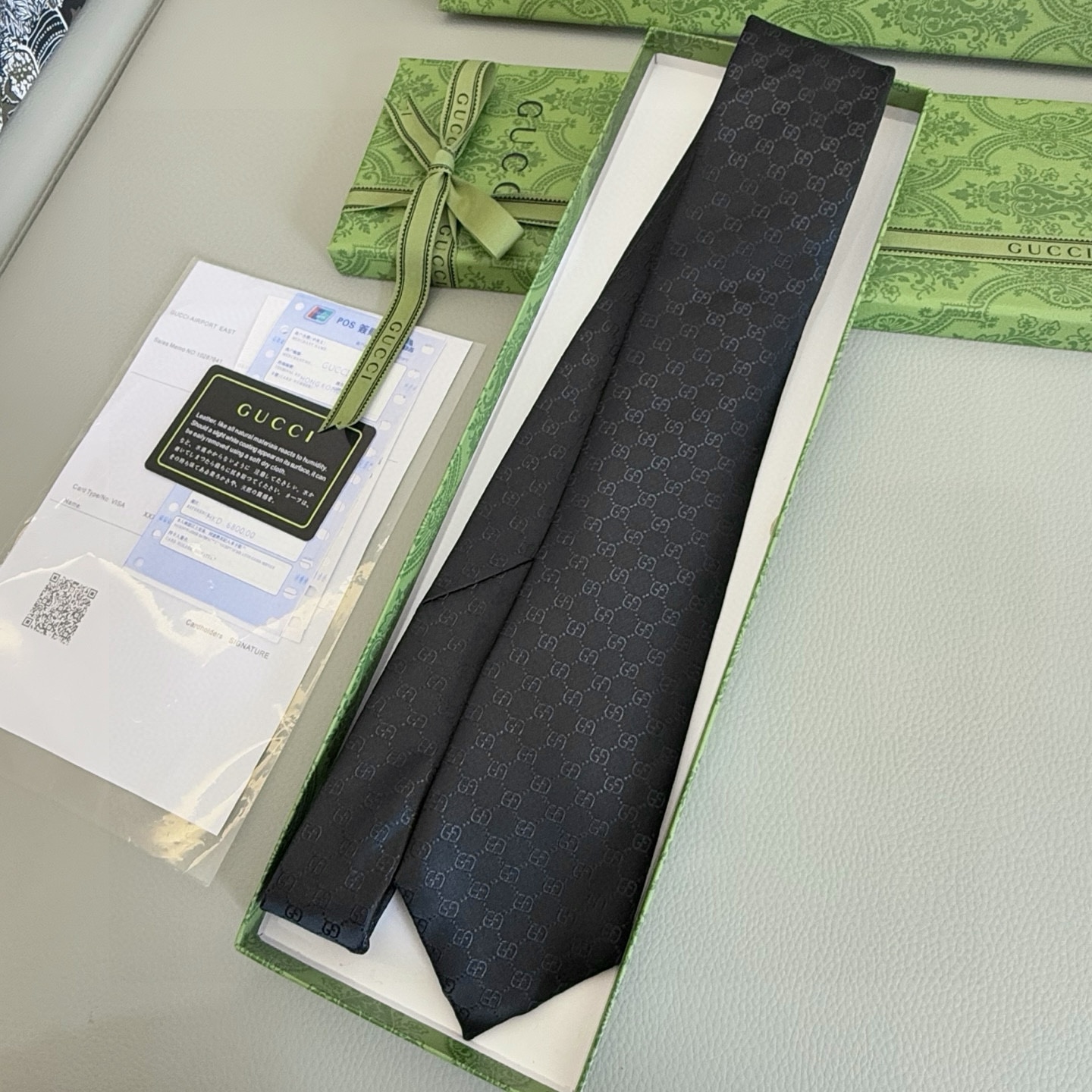 特价💰 古奇 男士领带系列【双G提花领带】GG暗纹👔👔，稀有采用经典小G LOGO提花展现精湛手工与时尚