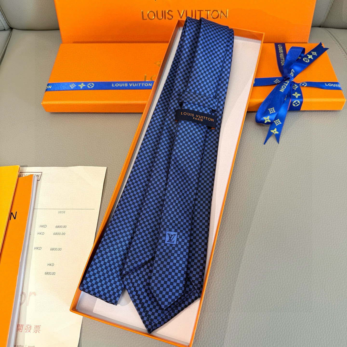特价💰男士领带系列【LV方格领带】👔👔，稀有😻😻展现精湛手工与时尚优雅的理想选择，这款领带将标志性的Da