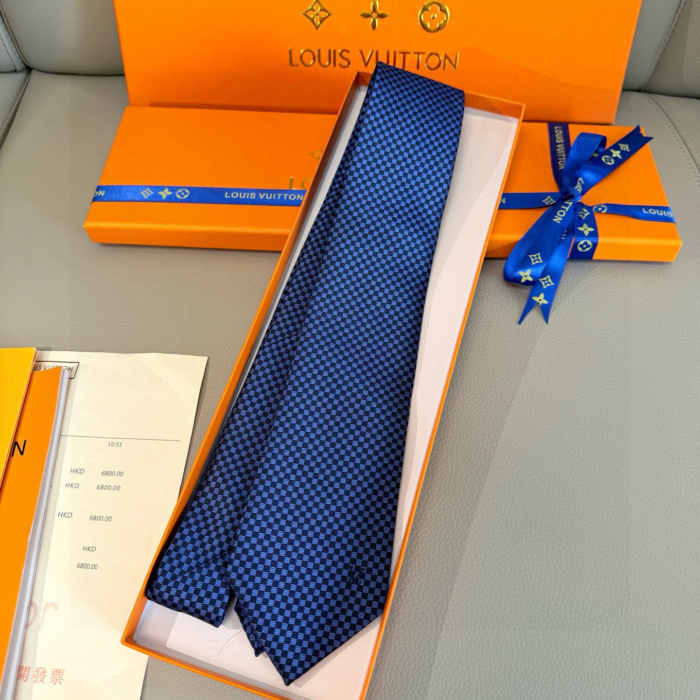 特价💰男士领带系列【LV方格领带】👔👔，稀有😻😻展现精湛手工与时尚优雅的理想选择，这款领带将标志性的Da