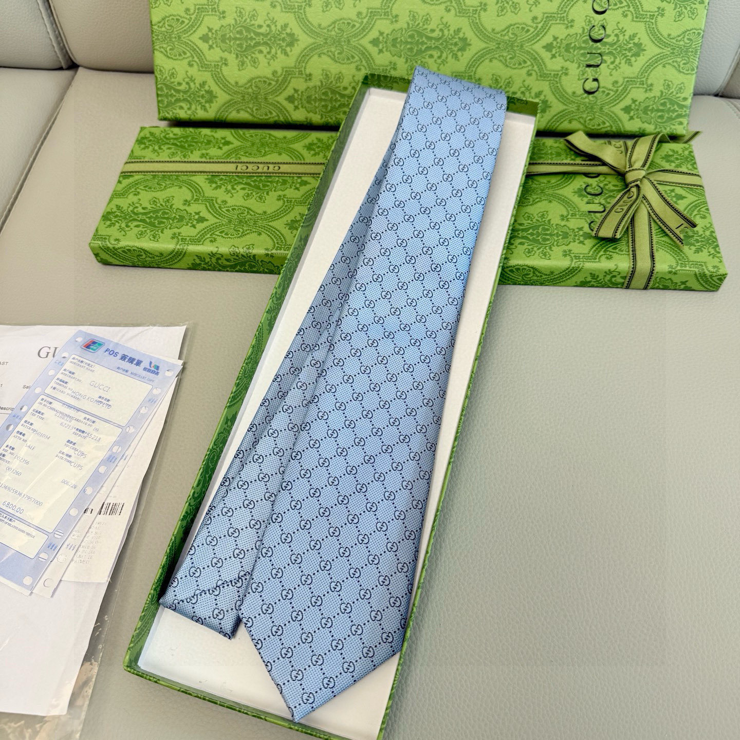 特价💰古奇男士领带系列【双G老花真丝领带】👔👔，稀有采用经典小G LOGO提花展现精湛手工与时尚优雅的理