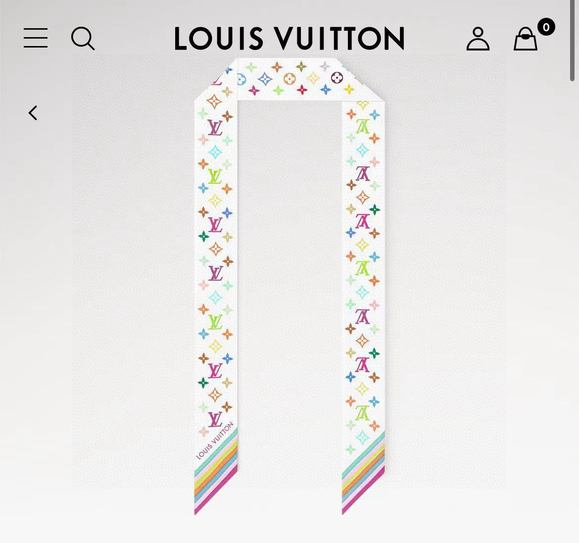 Louis Vuitton x Takashi Murakami Silk Hair Bandana - Multicolor