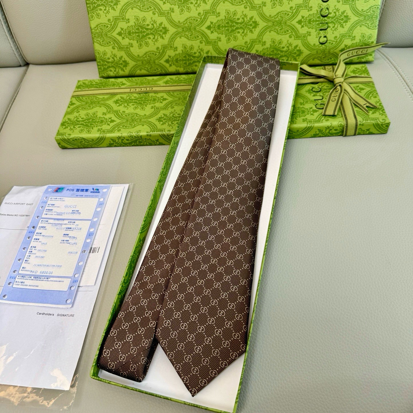 特价💰古奇男士领带系列【双G老花真丝领带】👔👔，稀有采用经典小G LOGO提花展现精湛手工与时尚优雅的理