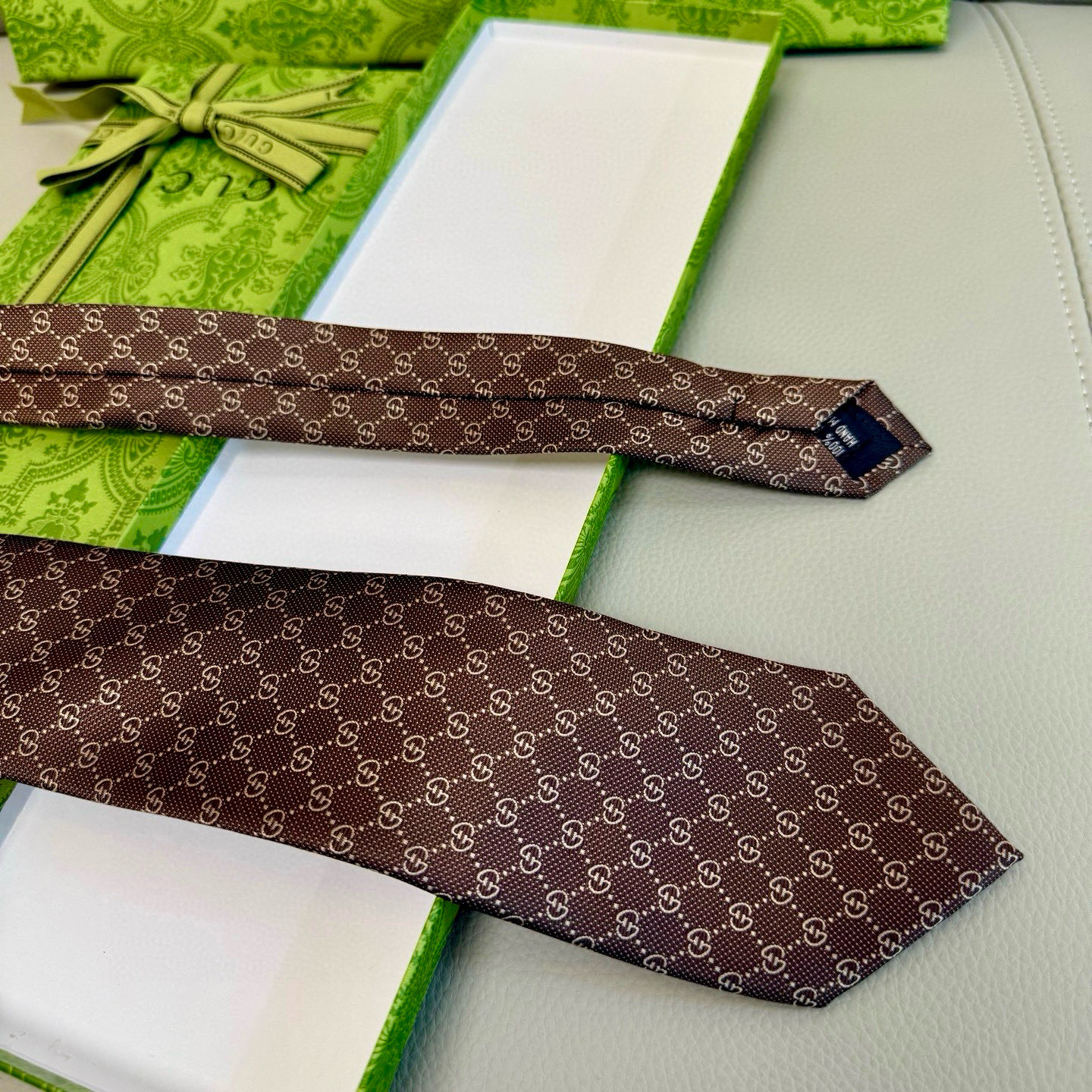 特价💰古奇男士领带系列【双G老花真丝领带】👔👔，稀有采用经典小G LOGO提花展现精湛手工与时尚优雅的理