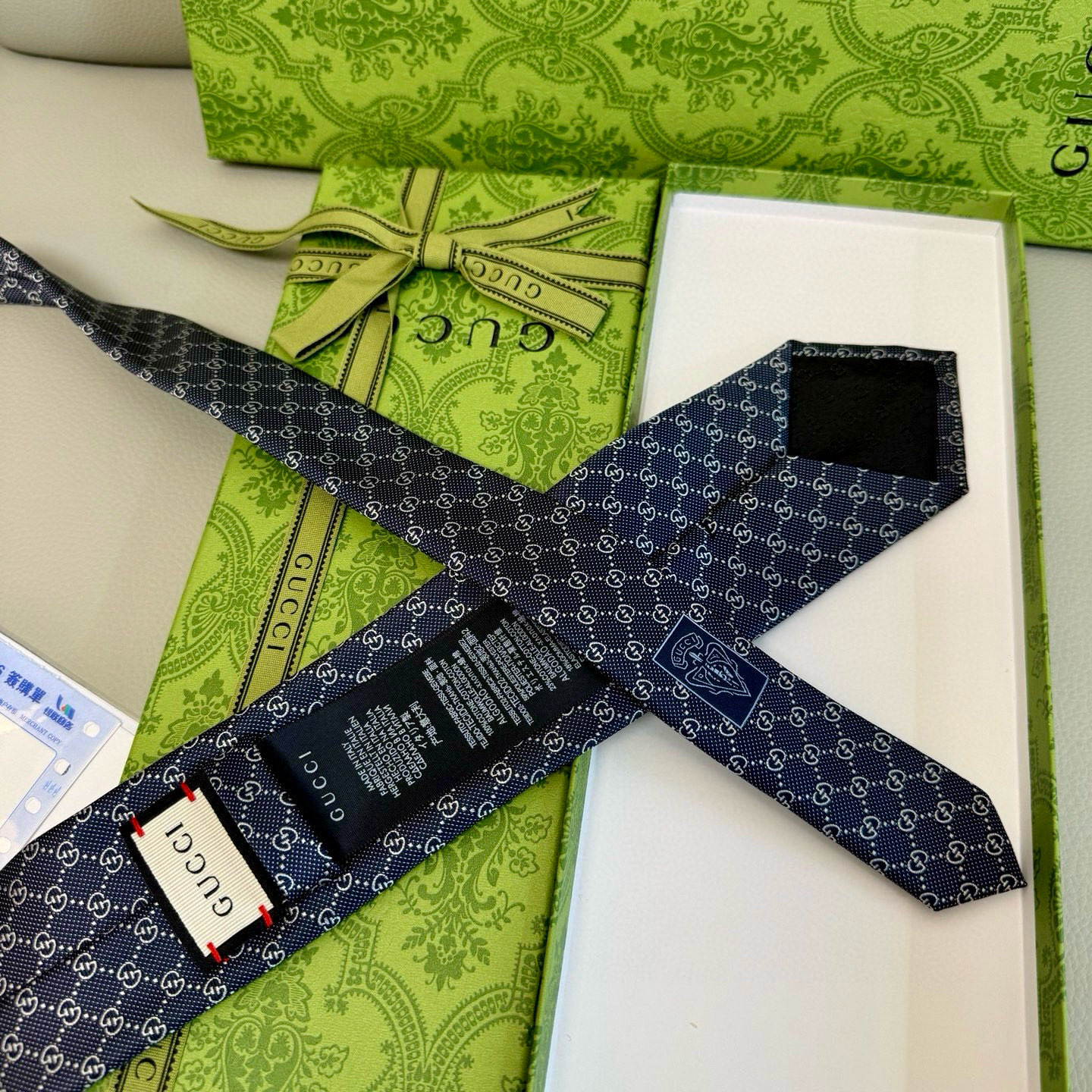 特价💰古奇男士领带系列【双G老花真丝领带】👔👔，稀有采用经典小G LOGO提花展现精湛手工与时尚优雅的理