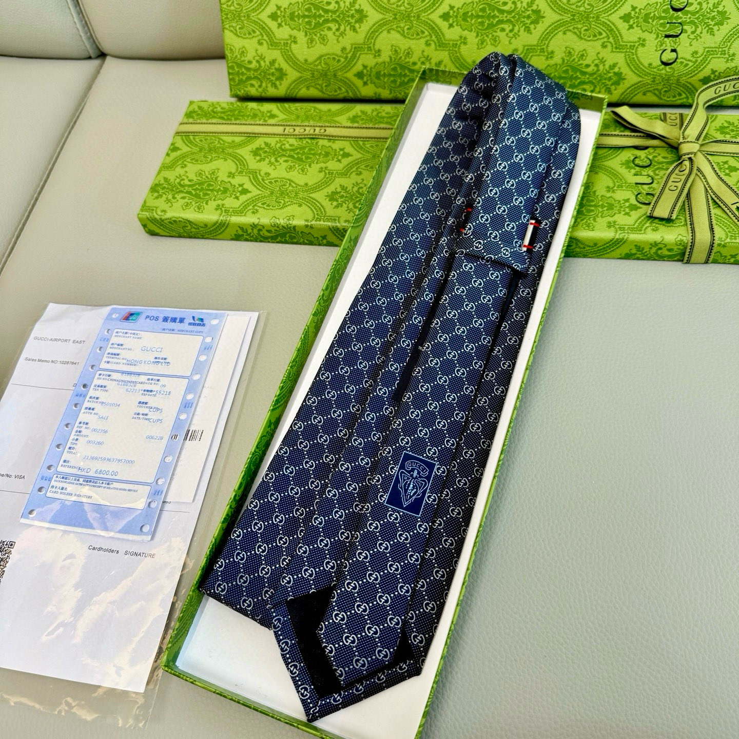 特价💰古奇男士领带系列【双G老花真丝领带】👔👔，稀有采用经典小G LOGO提花展现精湛手工与时尚优雅的理