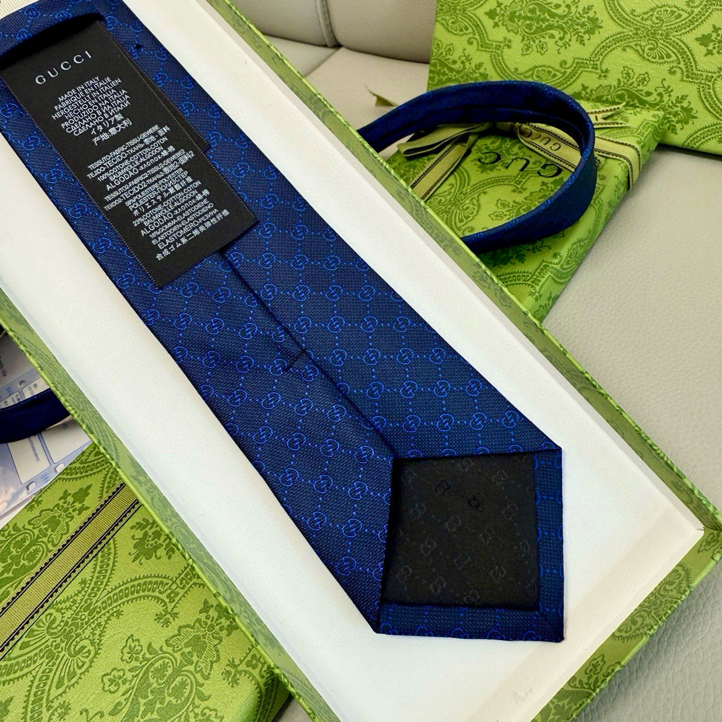 特价💰古奇男士领带系列【双G老花真丝领带】👔👔，稀有采用经典小G LOGO提花展现精湛手工与时尚优雅的理