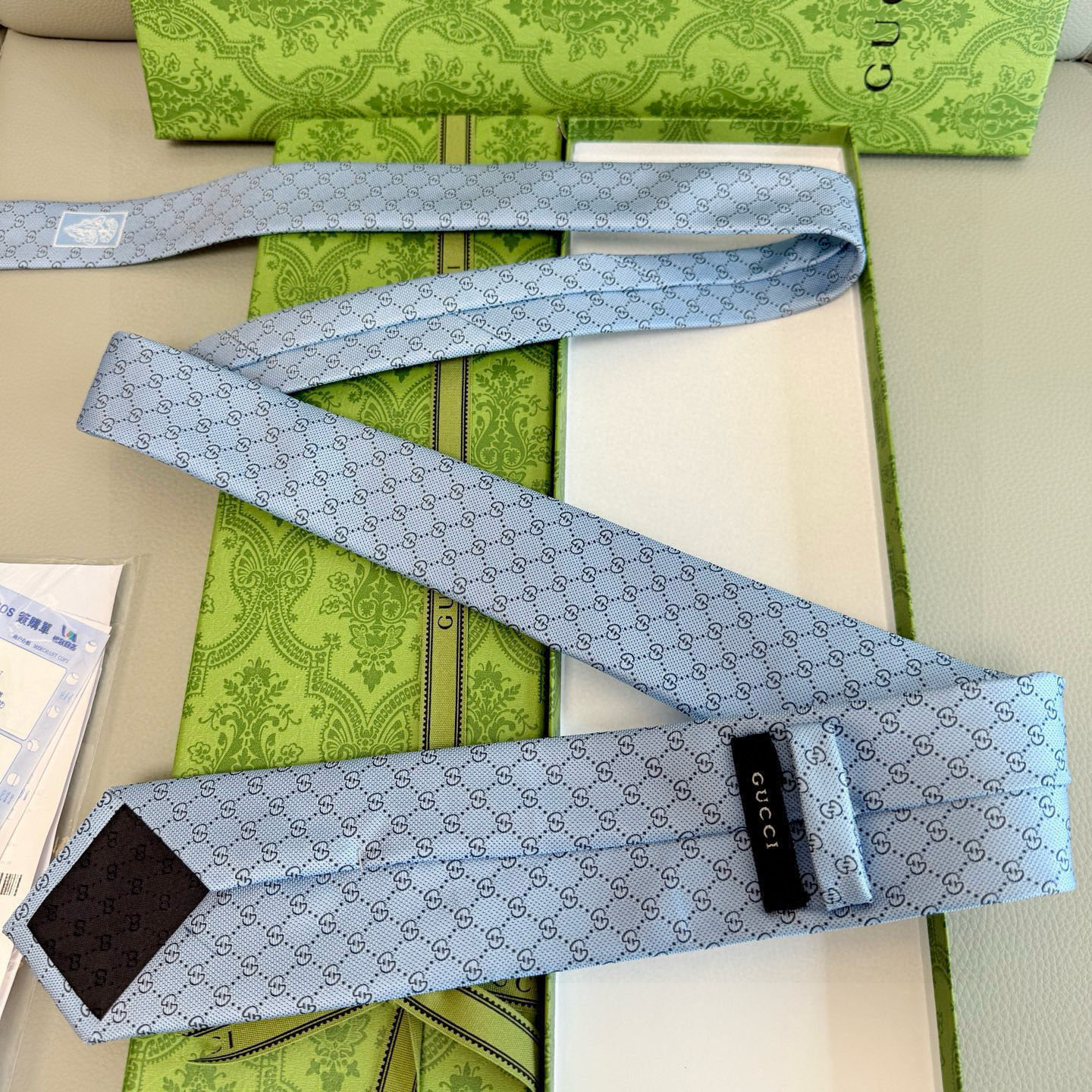 特价💰古奇男士领带系列【双G老花真丝领带】👔👔，稀有采用经典小G LOGO提花展现精湛手工与时尚优雅的理