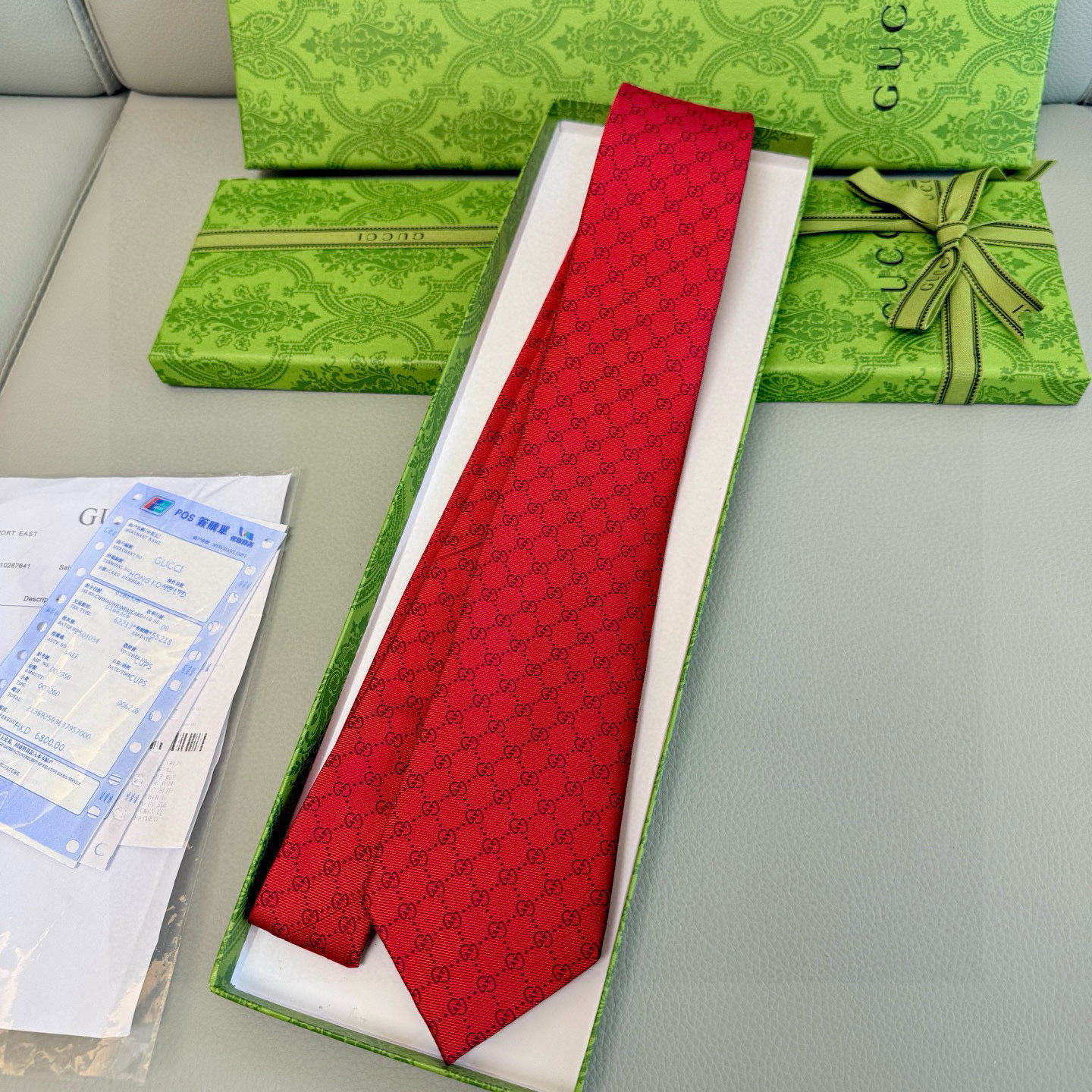 特价💰古奇男士领带系列【双G老花真丝领带】👔👔，稀有采用经典小G LOGO提花展现精湛手工与时尚优雅的理