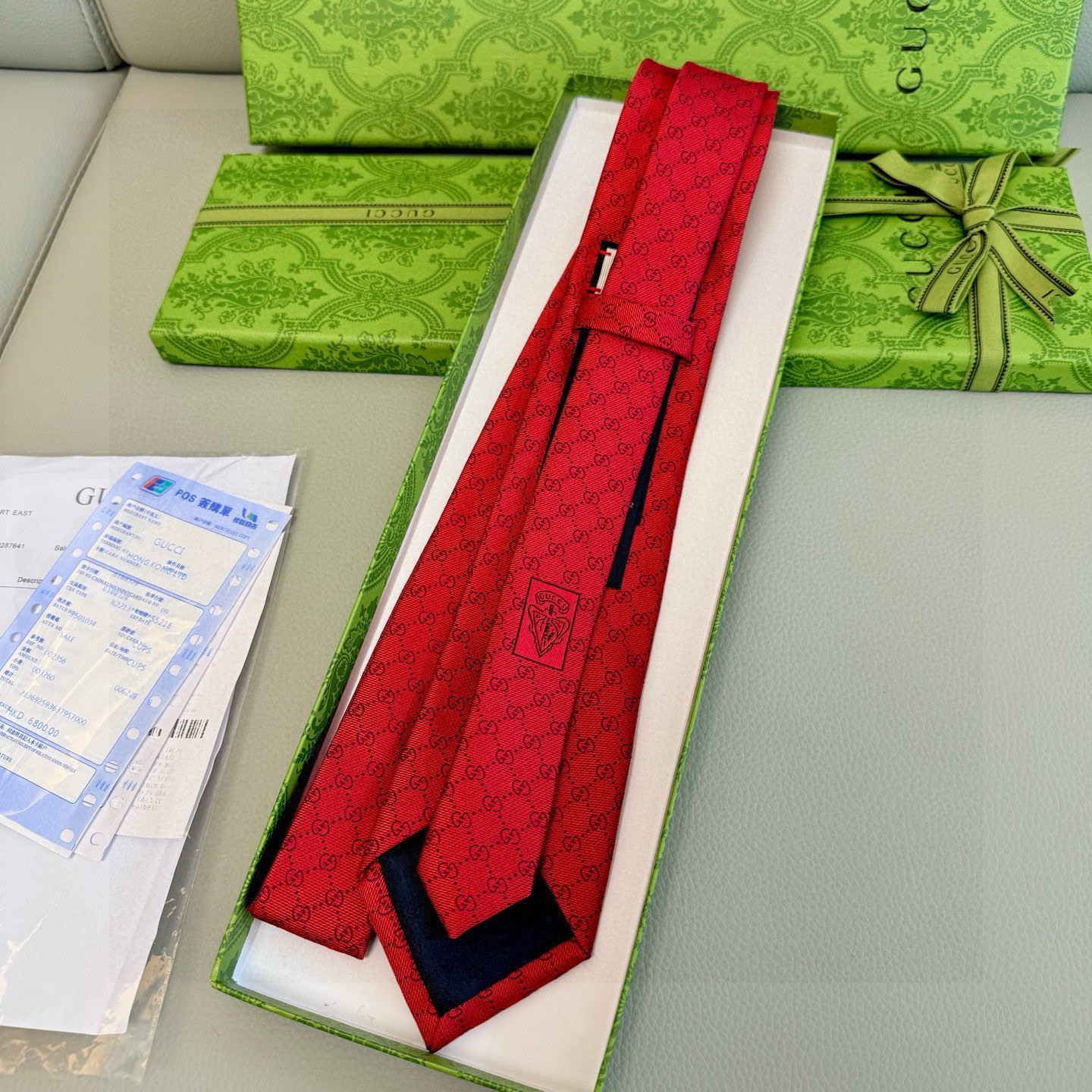 特价💰古奇男士领带系列【双G老花真丝领带】👔👔，稀有采用经典小G LOGO提花展现精湛手工与时尚优雅的理