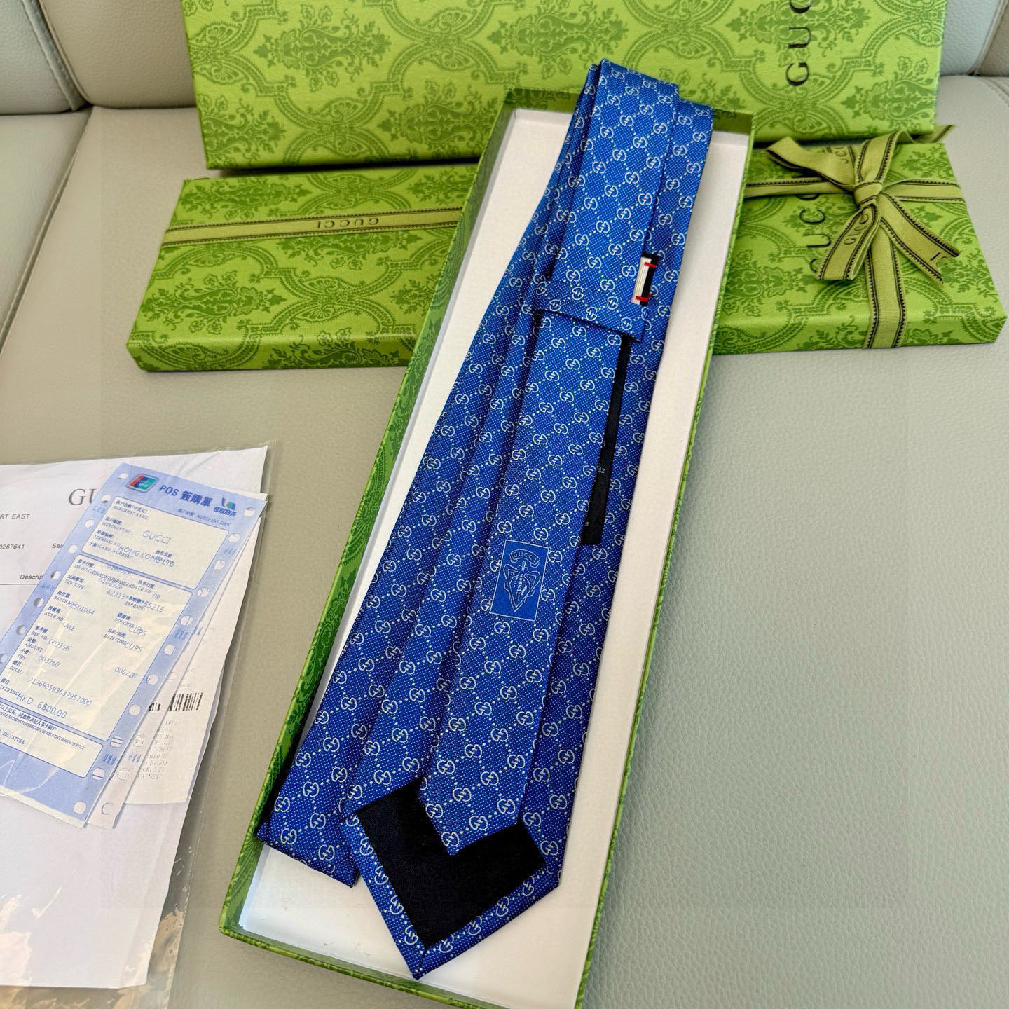 特价💰古奇男士领带系列【双G老花真丝领带】👔👔，稀有采用经典小G LOGO提花展现精湛手工与时尚优雅的理