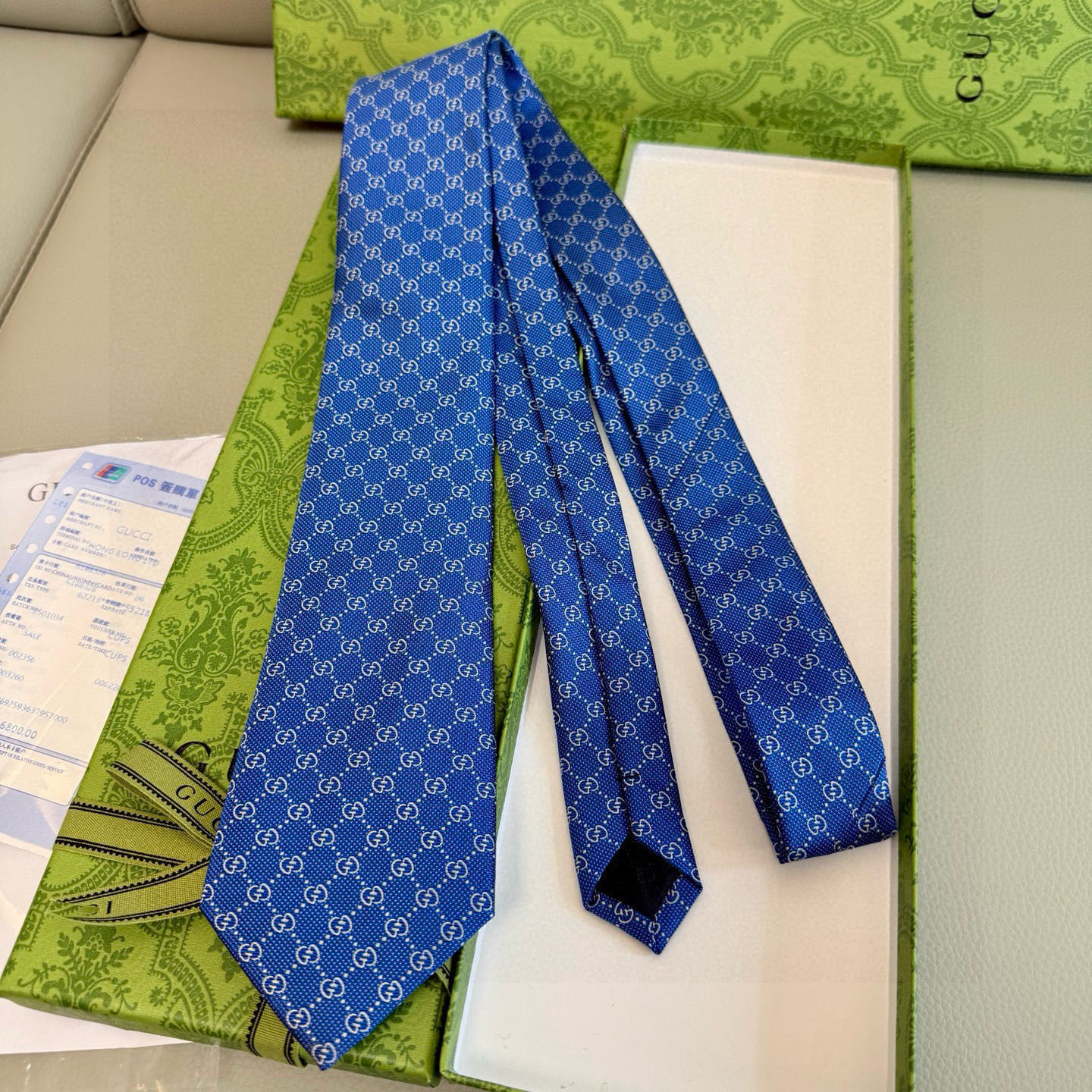 特价💰古奇男士领带系列【双G老花真丝领带】👔👔，稀有采用经典小G LOGO提花展现精湛手工与时尚优雅的理