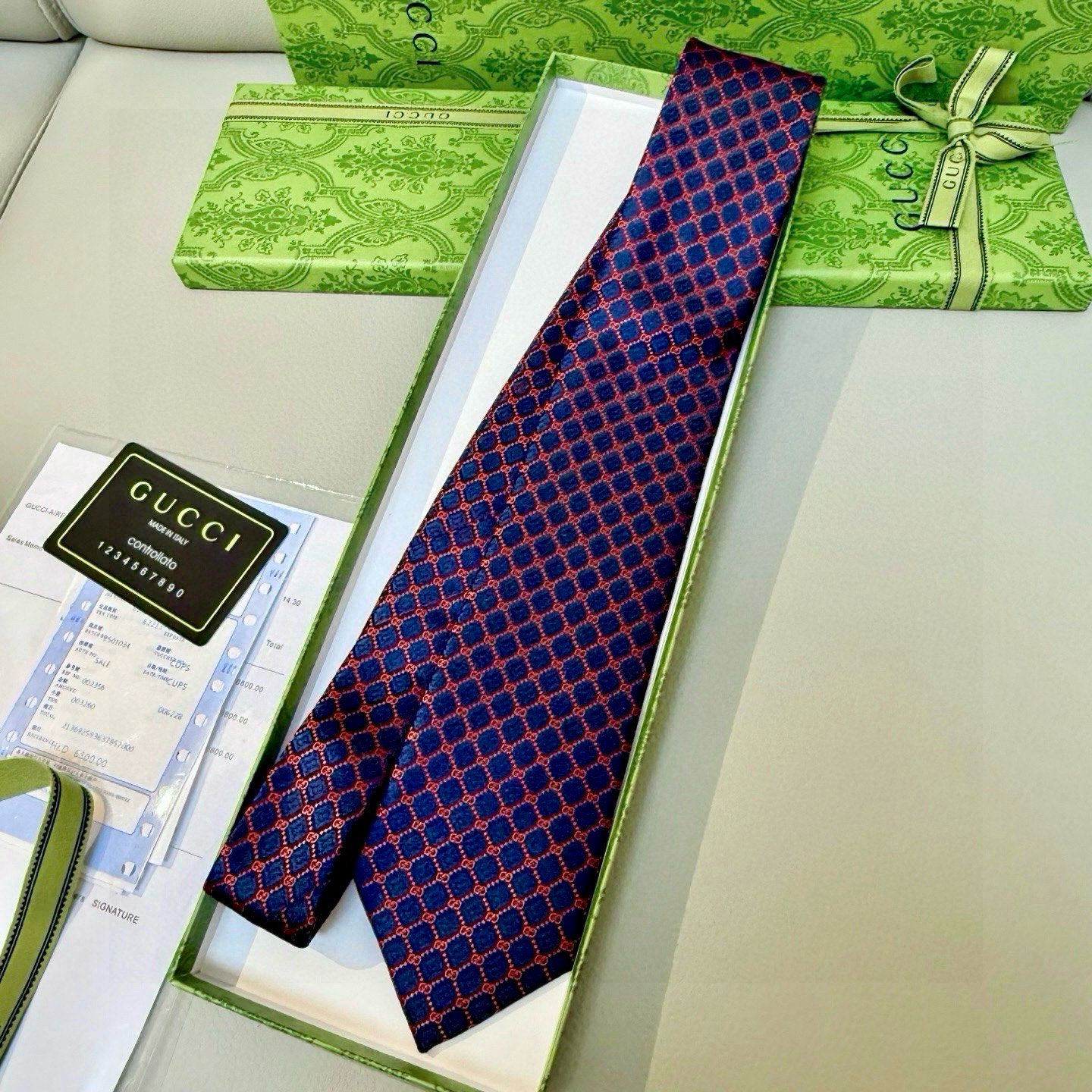 特价💰古奇领带【GG菱形图案领带】男士领带👔👔，稀有采用经典小G LOGO提花展现精湛手工与时尚优雅的理