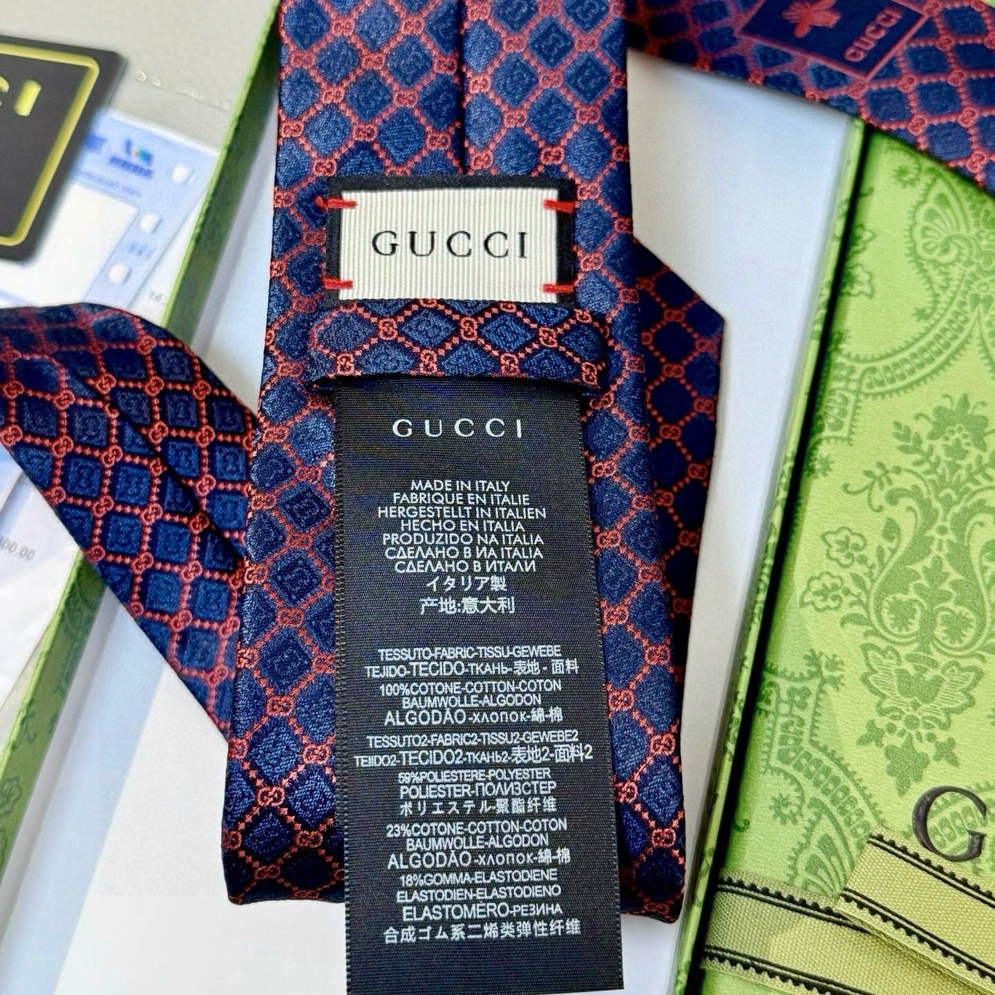 特价💰古奇领带【GG菱形图案领带】男士领带👔👔，稀有采用经典小G LOGO提花展现精湛手工与时尚优雅的理