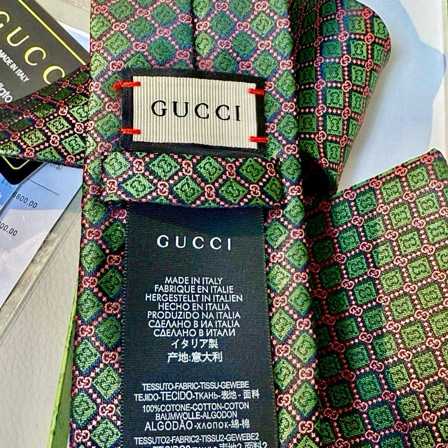 特价💰古奇领带【GG菱形图案领带】男士领带👔👔，稀有采用经典小G LOGO提花展现精湛手工与时尚优雅的理