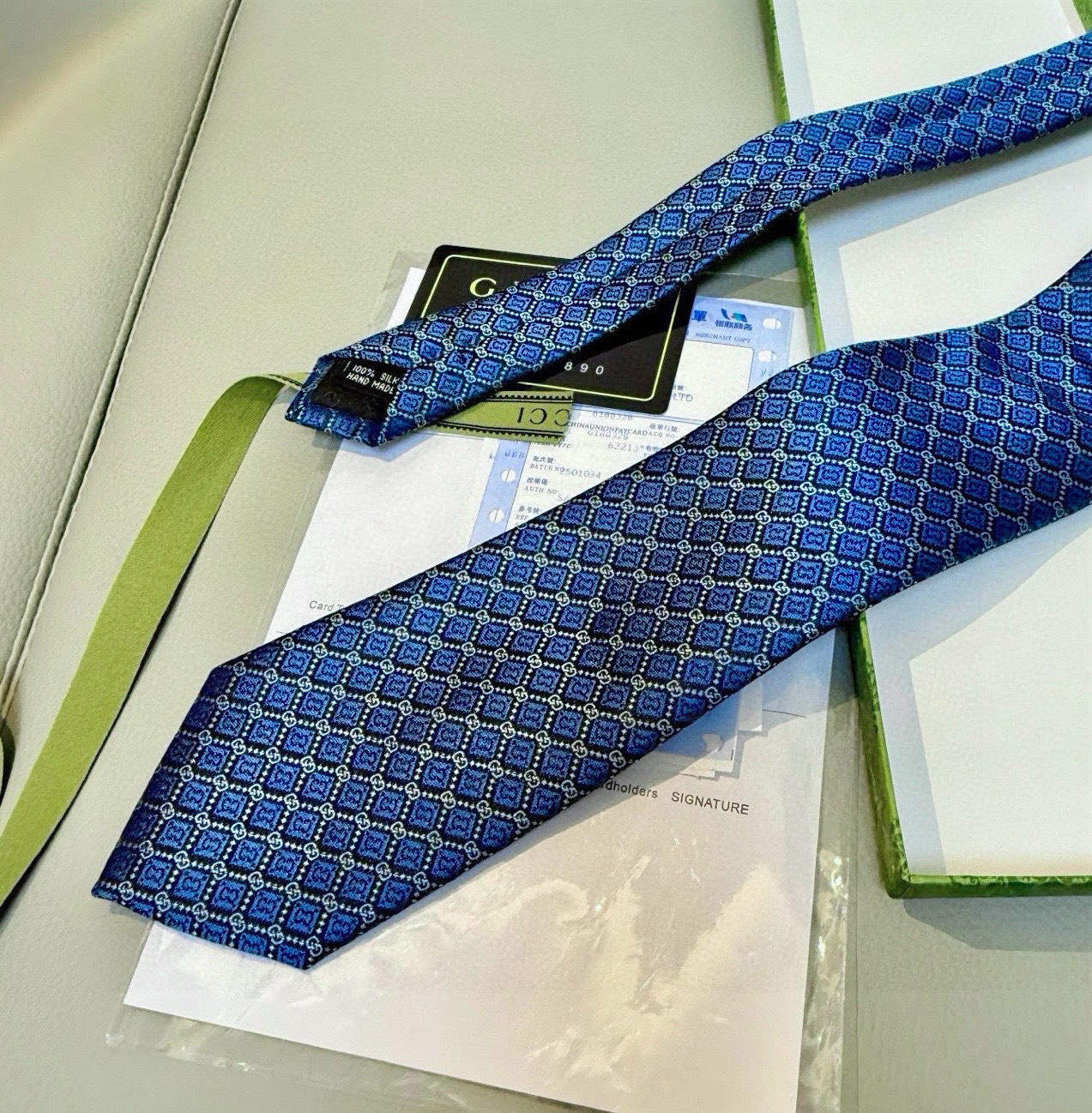 特价💰古奇领带【GG菱形图案领带】男士领带👔👔，稀有采用经典小G LOGO提花展现精湛手工与时尚优雅的理