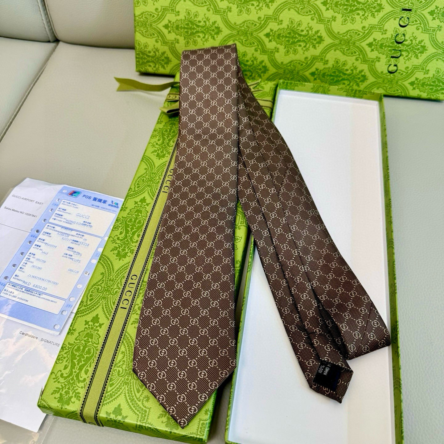 特价💰古奇男士领带系列【双G老花真丝领带】👔👔，稀有采用经典小G LOGO提花展现精湛手工与时尚优雅的理