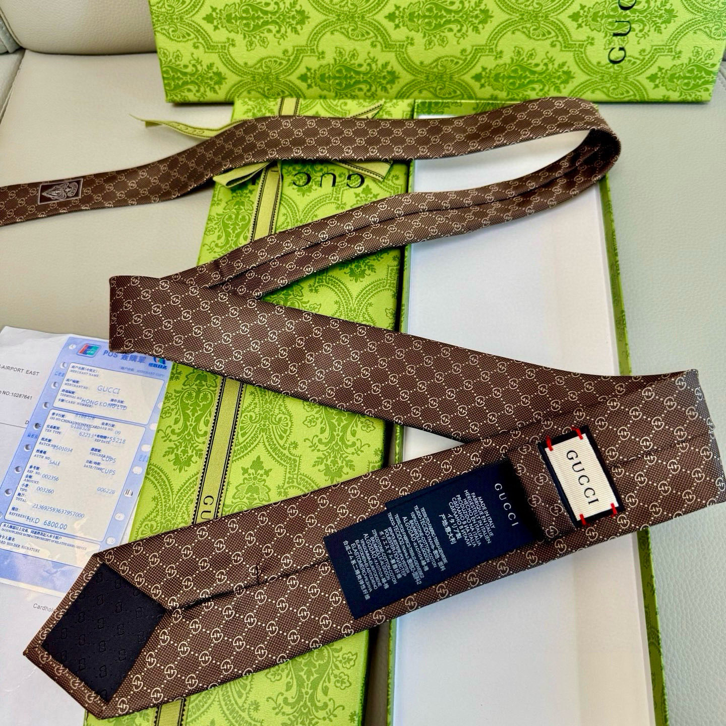 特价💰古奇男士领带系列【双G老花真丝领带】👔👔，稀有采用经典小G LOGO提花展现精湛手工与时尚优雅的理