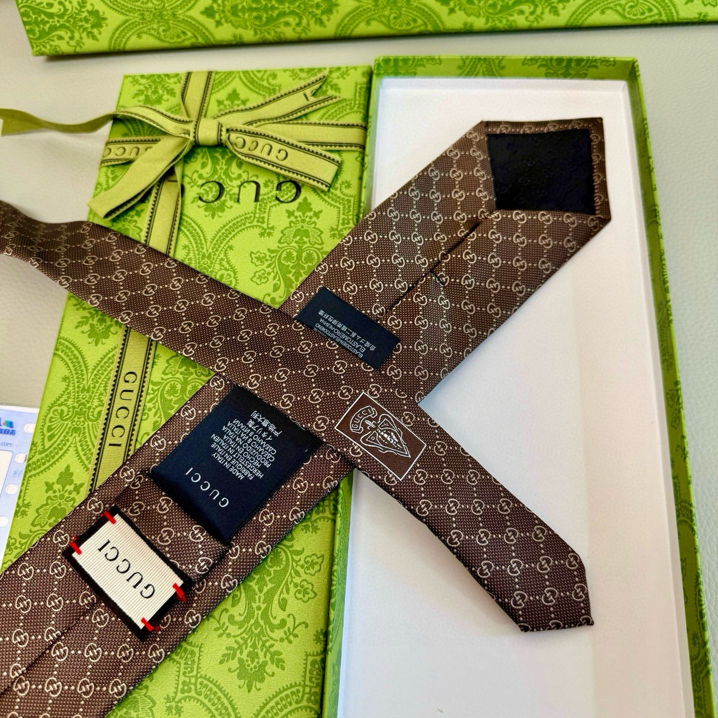 特价💰古奇男士领带系列【双G老花真丝领带】👔👔，稀有采用经典小G LOGO提花展现精湛手工与时尚优雅的理