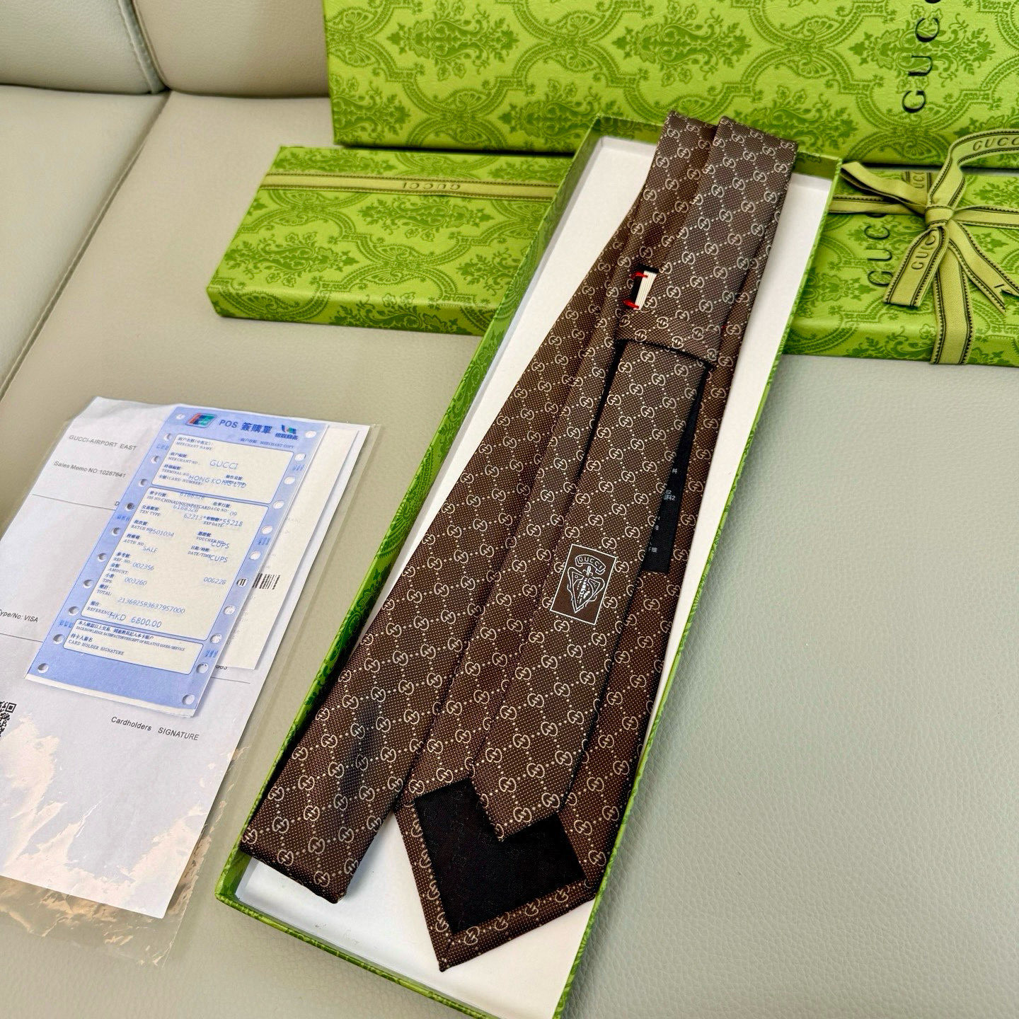特价💰古奇男士领带系列【双G老花真丝领带】👔👔，稀有采用经典小G LOGO提花展现精湛手工与时尚优雅的理