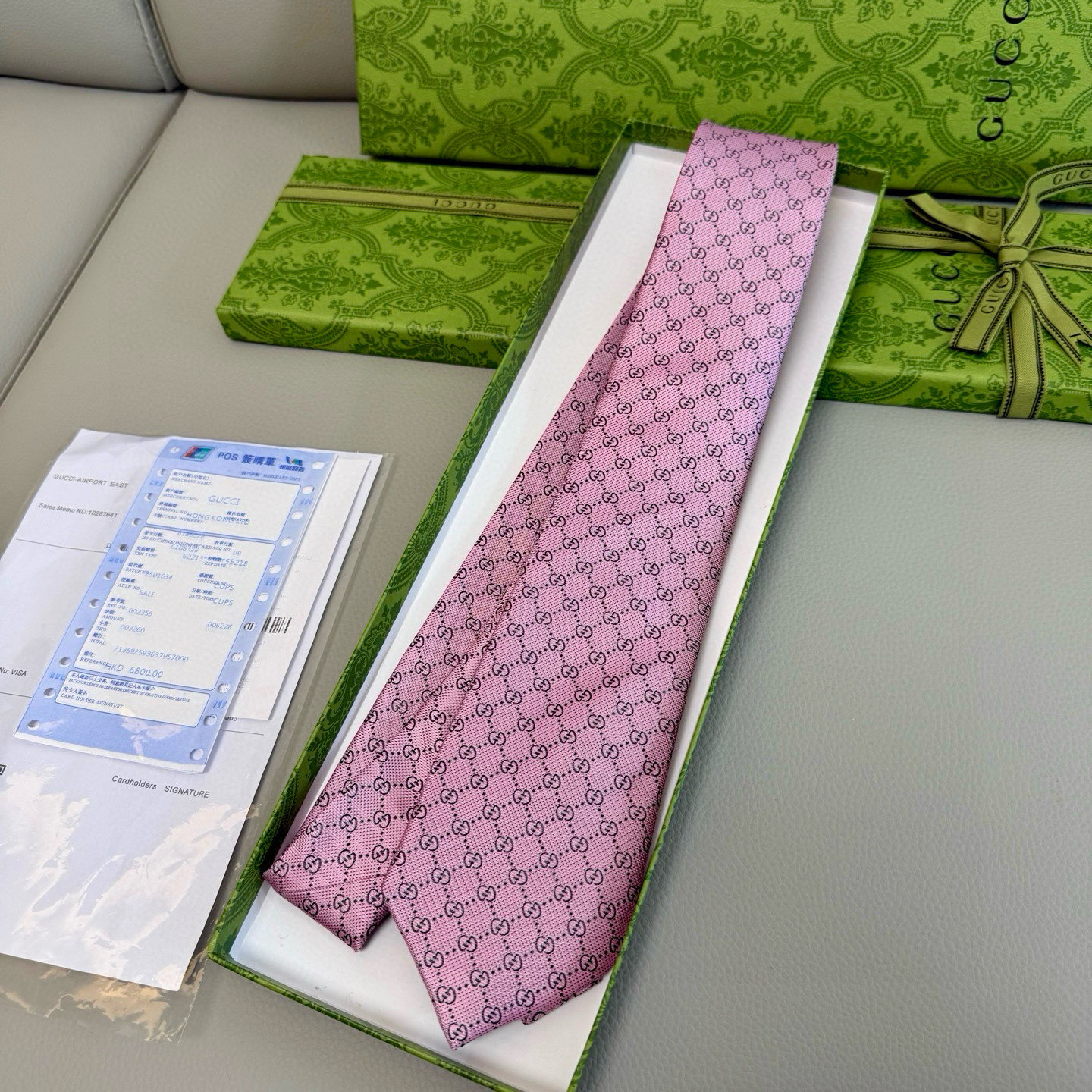 特价💰古奇男士领带系列【双G老花真丝领带】👔👔，稀有采用经典小G LOGO提花展现精湛手工与时尚优雅的理