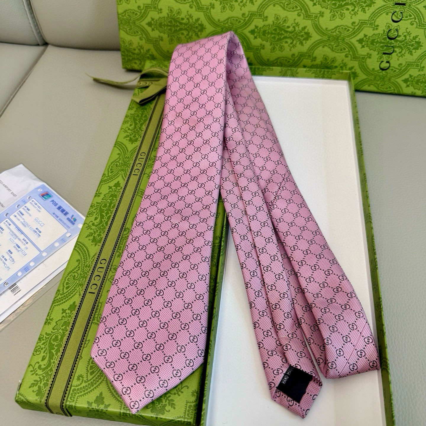 特价💰古奇男士领带系列【双G老花真丝领带】👔👔，稀有采用经典小G LOGO提花展现精湛手工与时尚优雅的理