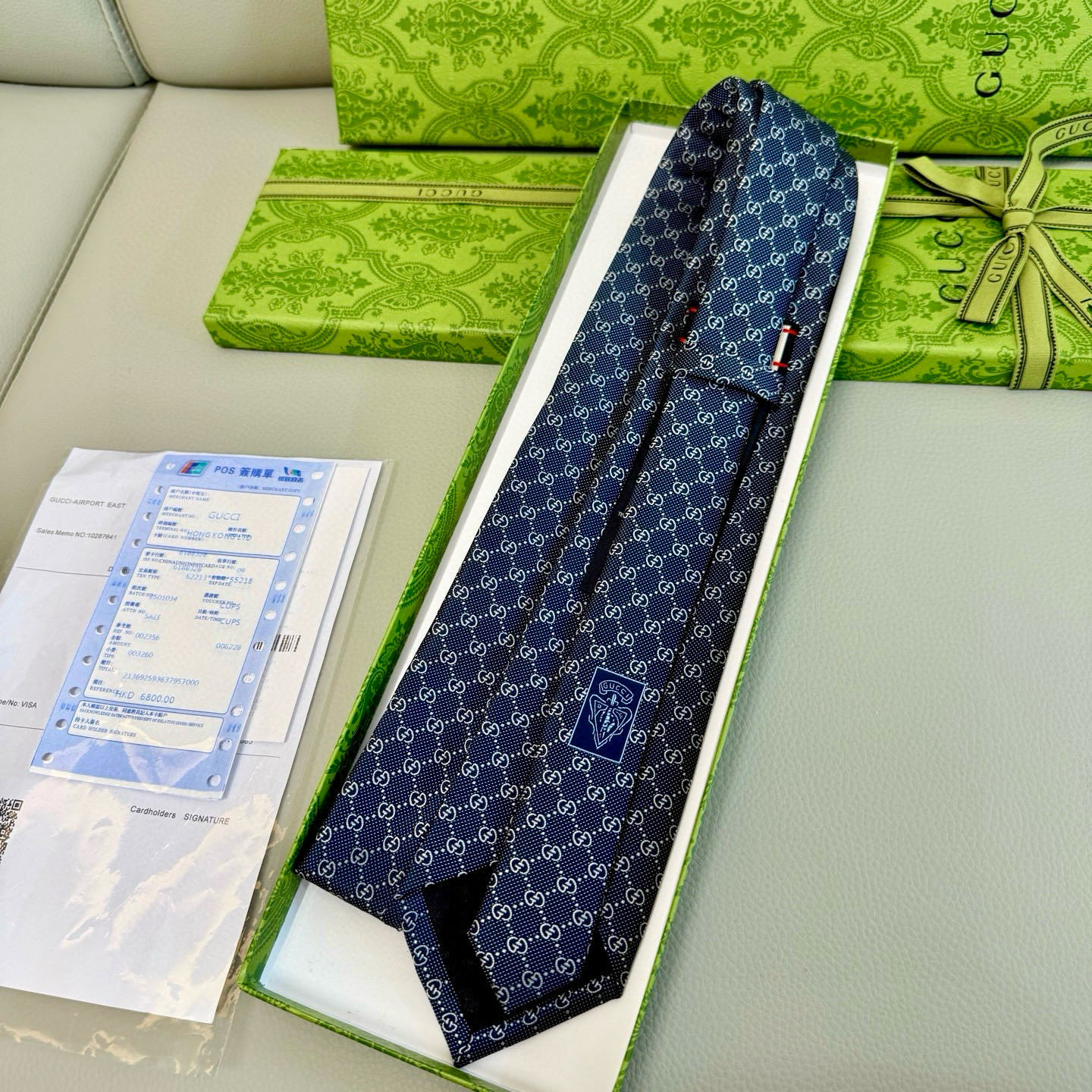特价💰古奇男士领带系列【双G老花真丝领带】👔👔，稀有采用经典小G LOGO提花展现精湛手工与时尚优雅的理