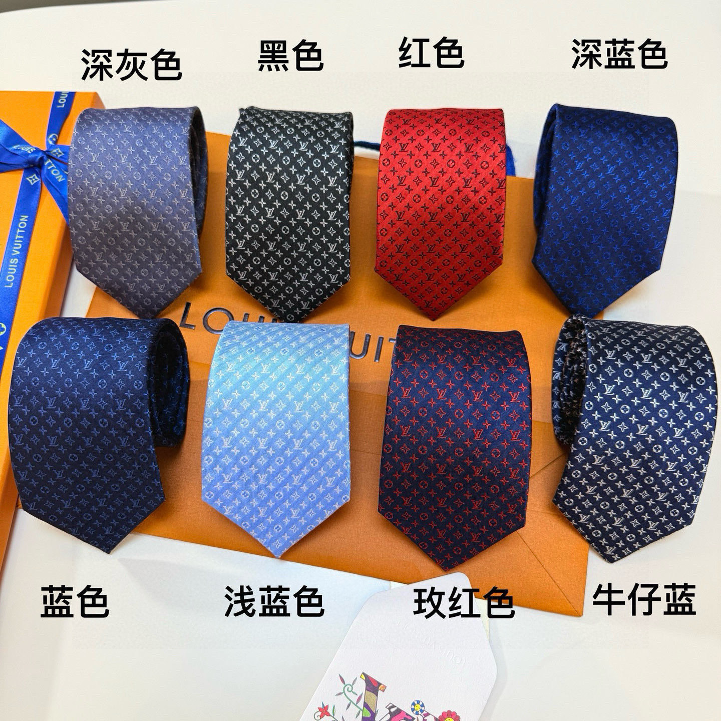 特价特价P男士领带系列【L标识花纹领带】👔👔，稀有😻😻Monogram Classic领带将经典路易威登