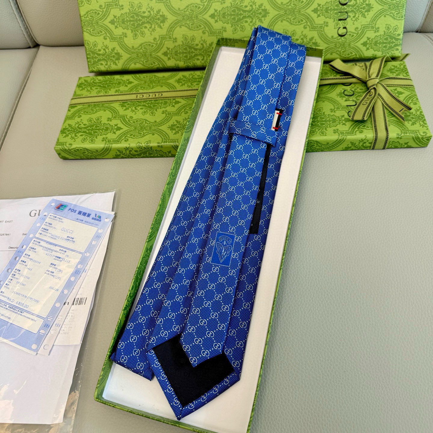 特价。古奇男士领带系列【双G老花真丝领带】👔👔，稀有采用经典小G LOGO提花展现精湛手工与时尚优雅的理