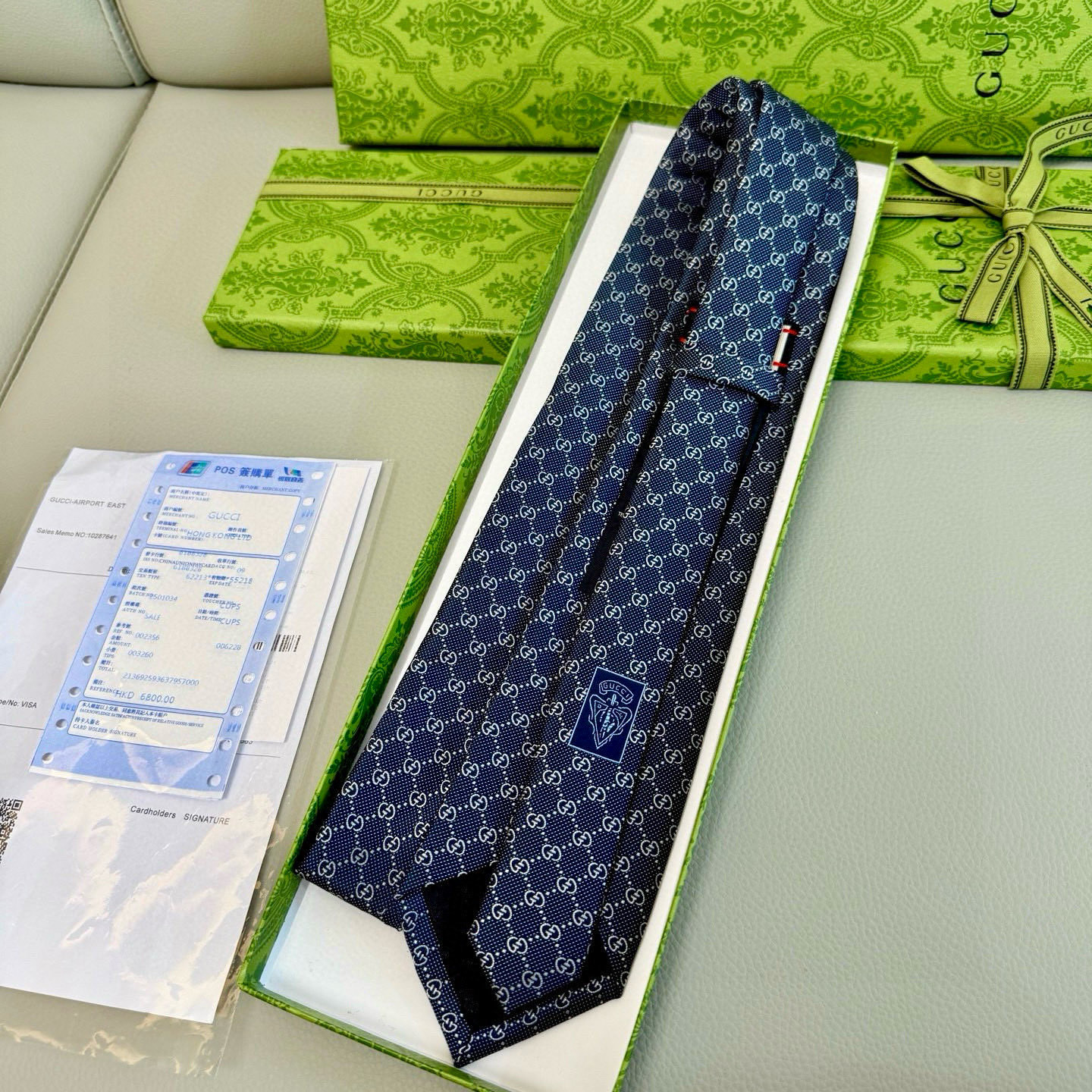 特价。古奇男士领带系列【双G老花真丝领带】👔👔，稀有采用经典小G LOGO提花展现精湛手工与时尚优雅的理