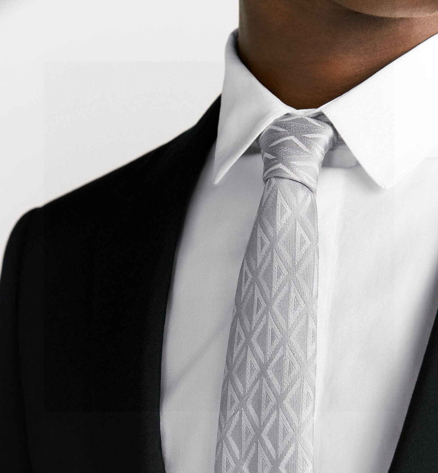 🌾 官方同步新款【线条菱形图案领带】Dior男士蚕丝藤格纹领带 经典三角格纹设计款领带穿搭更显气场！这款