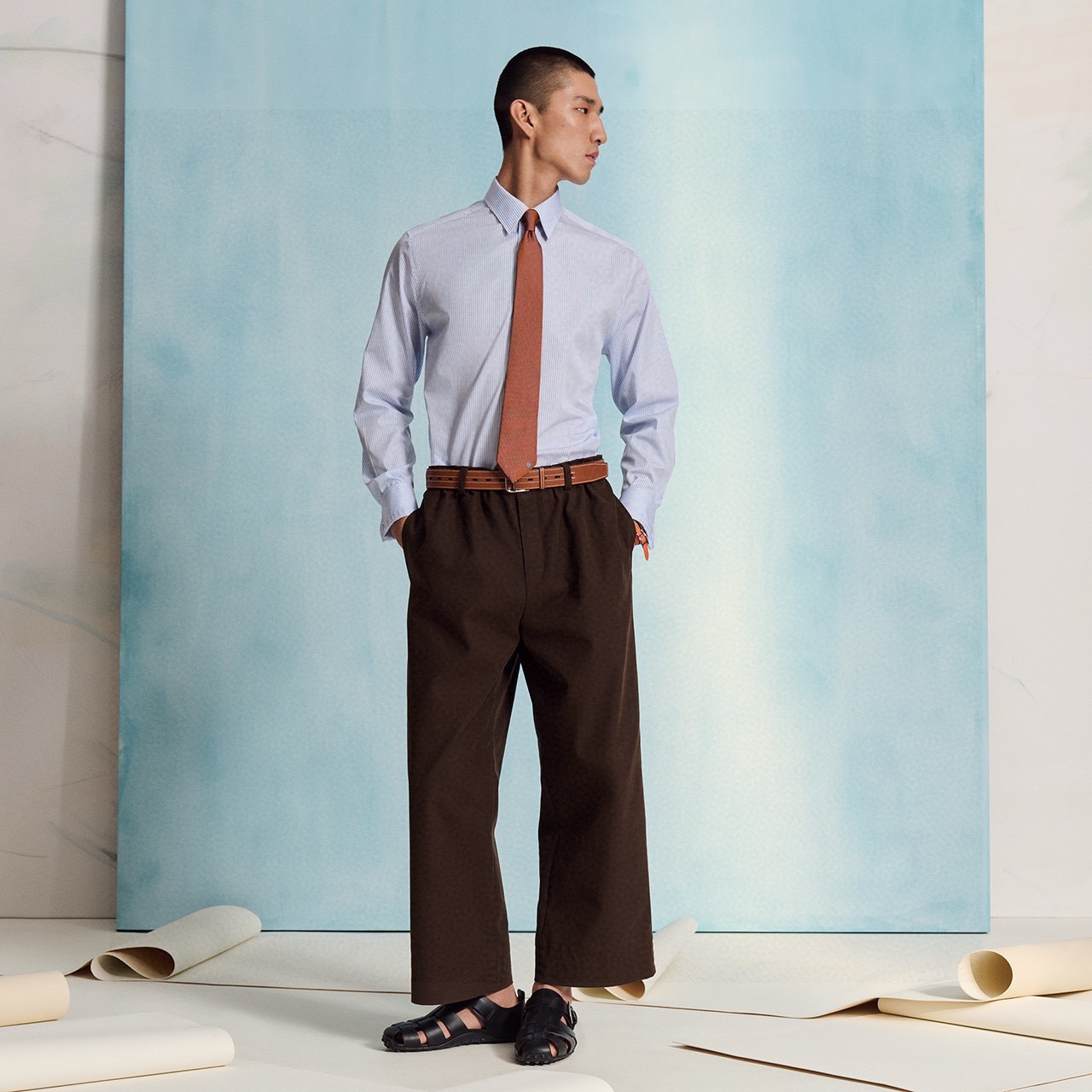 🌾“幸福之钥”官方新色到货！9色！爱马仕领带是每位男士衣橱中不可或缺的单品，也是一段故事的起源。仅有一条