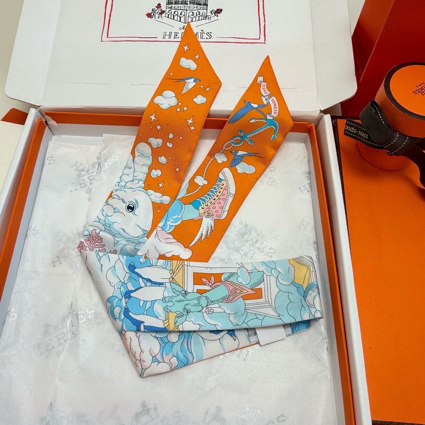 Hermes Scarf Hermes “ ”Twilly — photo 7