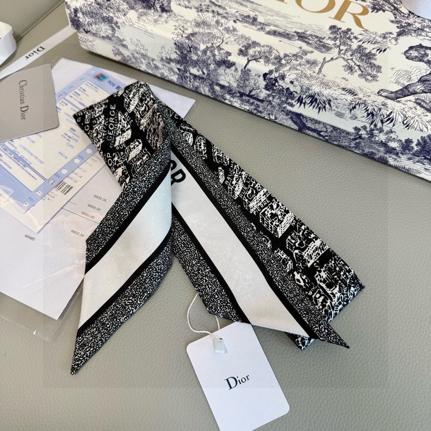 Шарф Dior Twilly Dior — photo 4