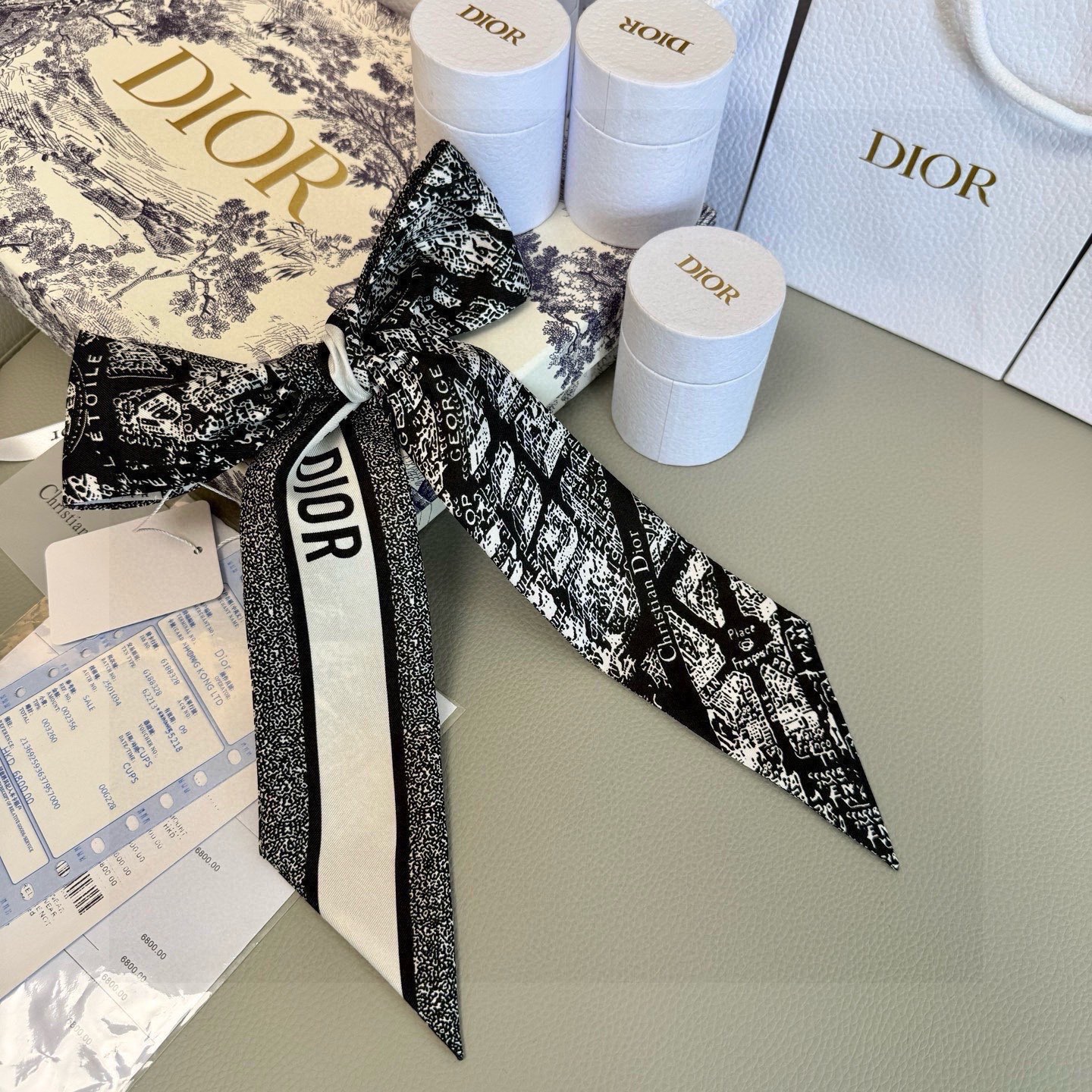 Шарф Dior Twilly Dior — photo 7