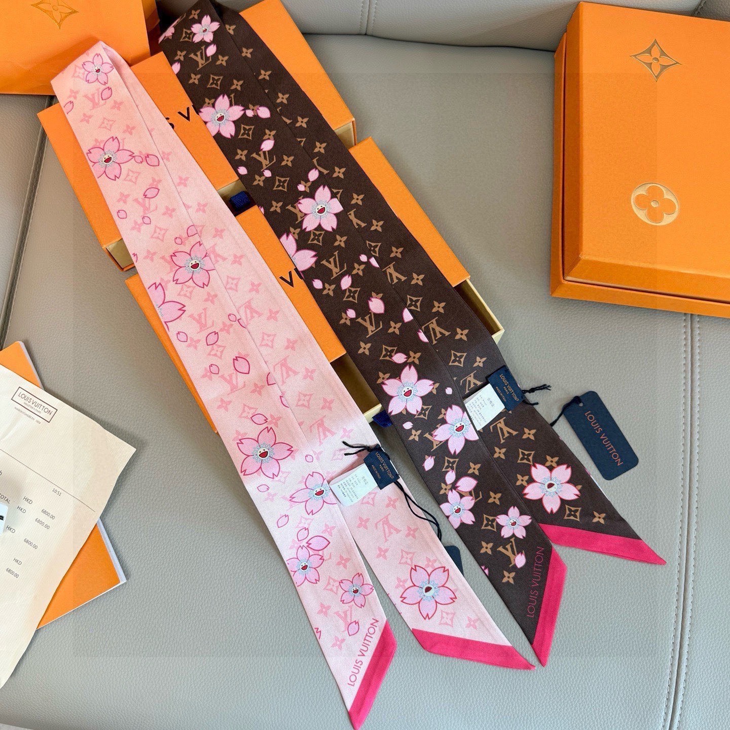 LV scarf ??2025 New twilly Lv100% — photo 3