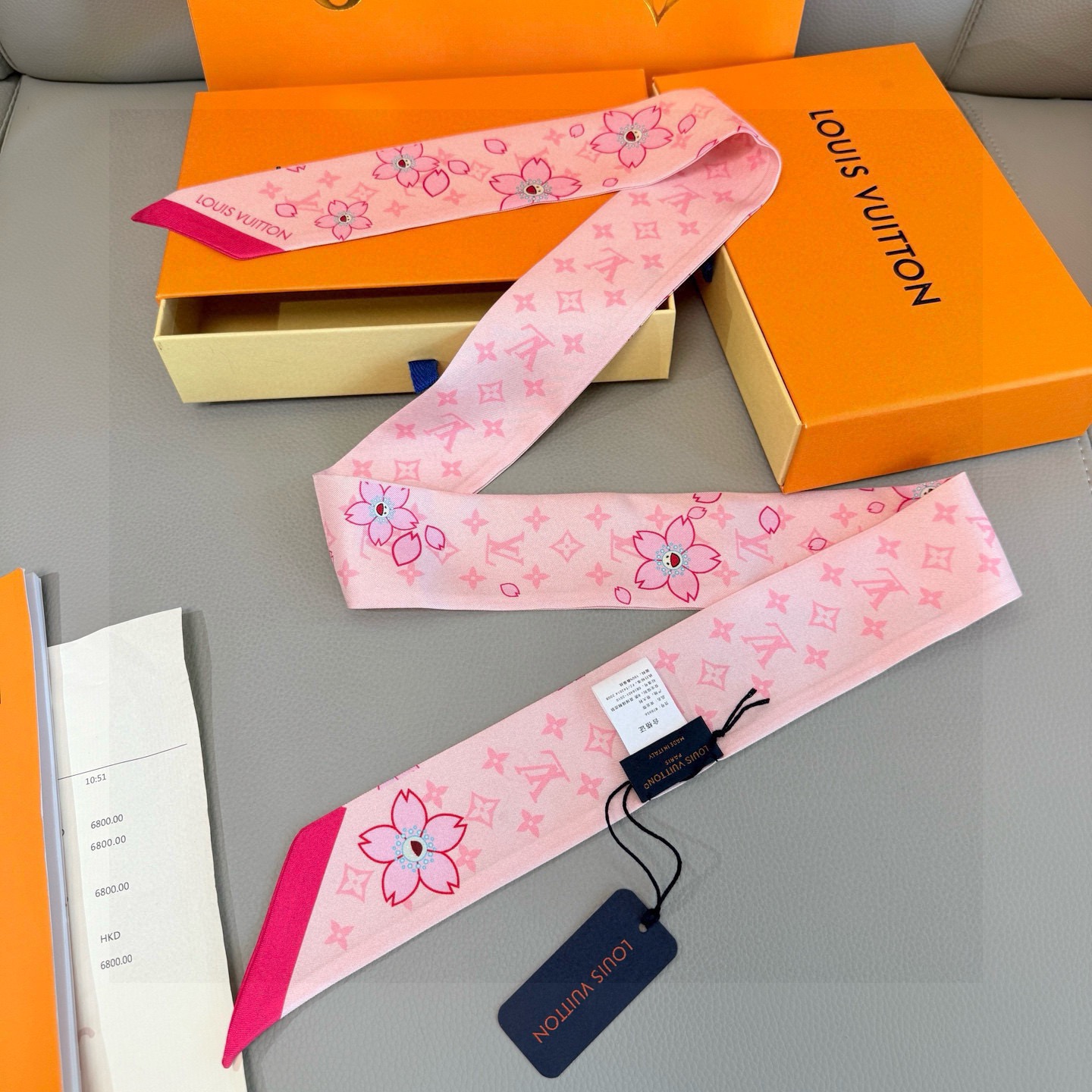 LV scarf ??2025 New twilly Lv100% — photo 8